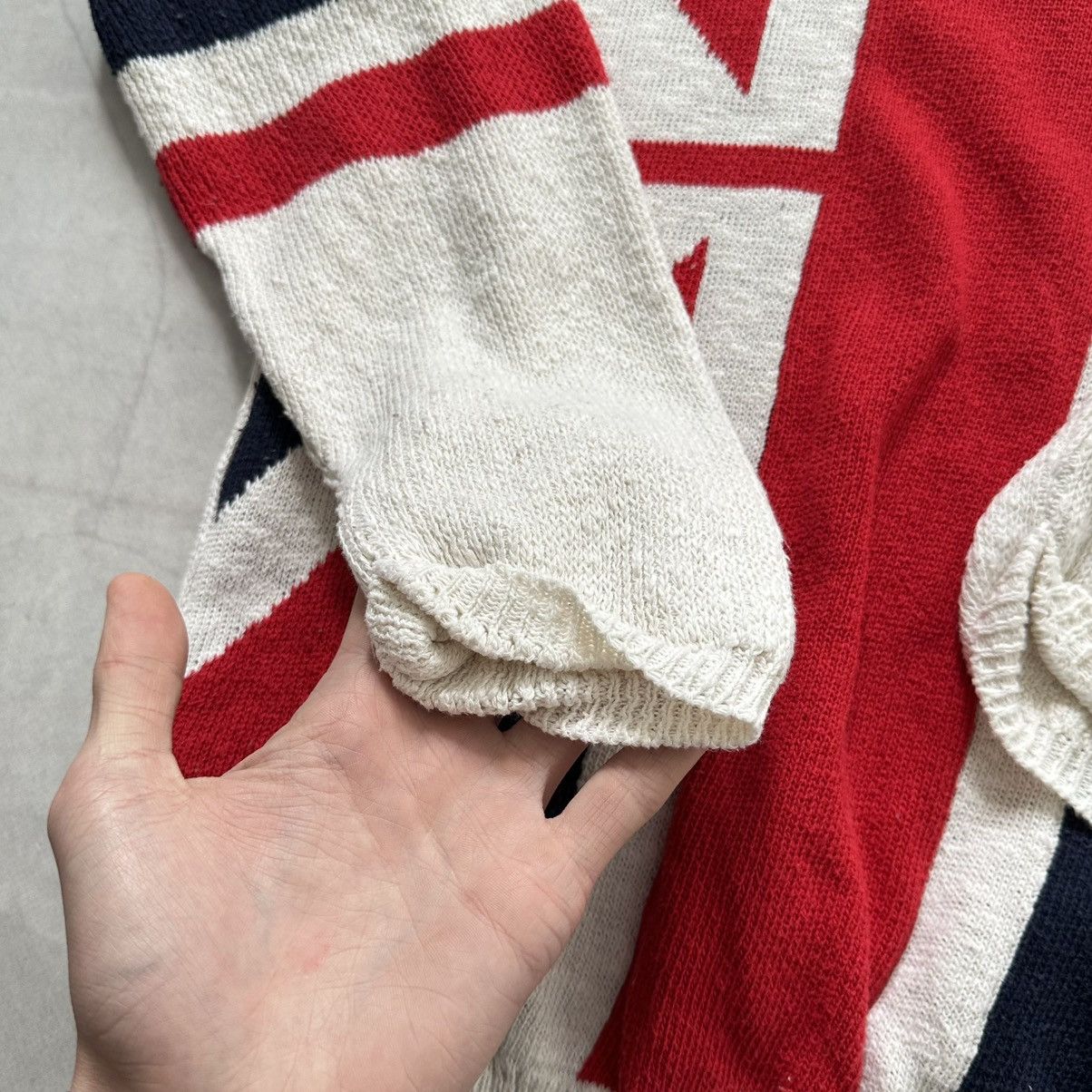 Hysteric Glamour × Undercover 00s British London Flag Knit Sweater LGB Galliano Style Size M / US 6-8 / IT 42-44 - 9 Thumbnail