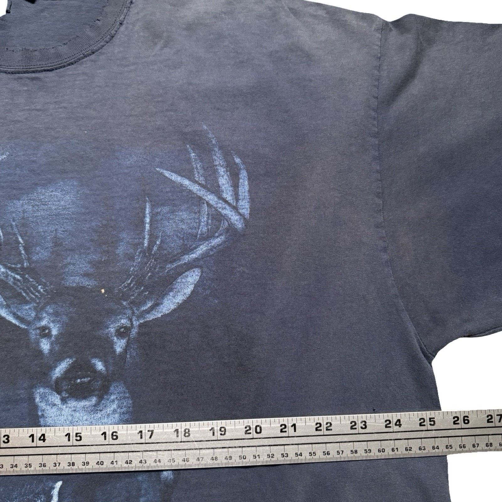 Vintage Vintage Whitetail Deer Hunting Thrashed Faded T Shirt 2XL Size US XXL / EU 58 / 5 - 4 Thumbnail