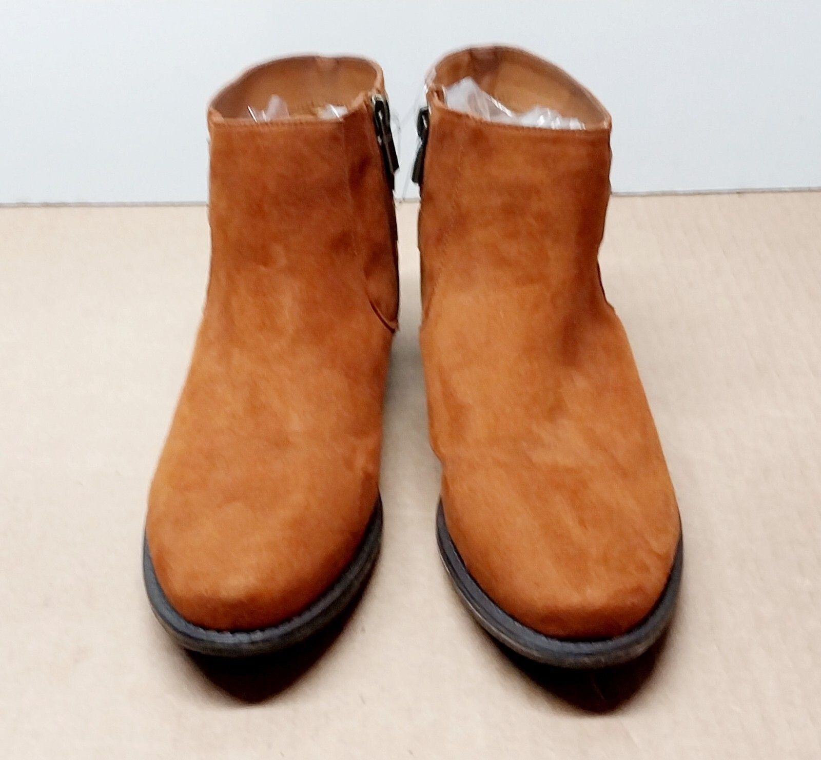 Other Bamboo Womens 10 Brown Suede Ankle Boots Booties Fur Lined Size US 10 / IT 40 - 1 Thumbnail