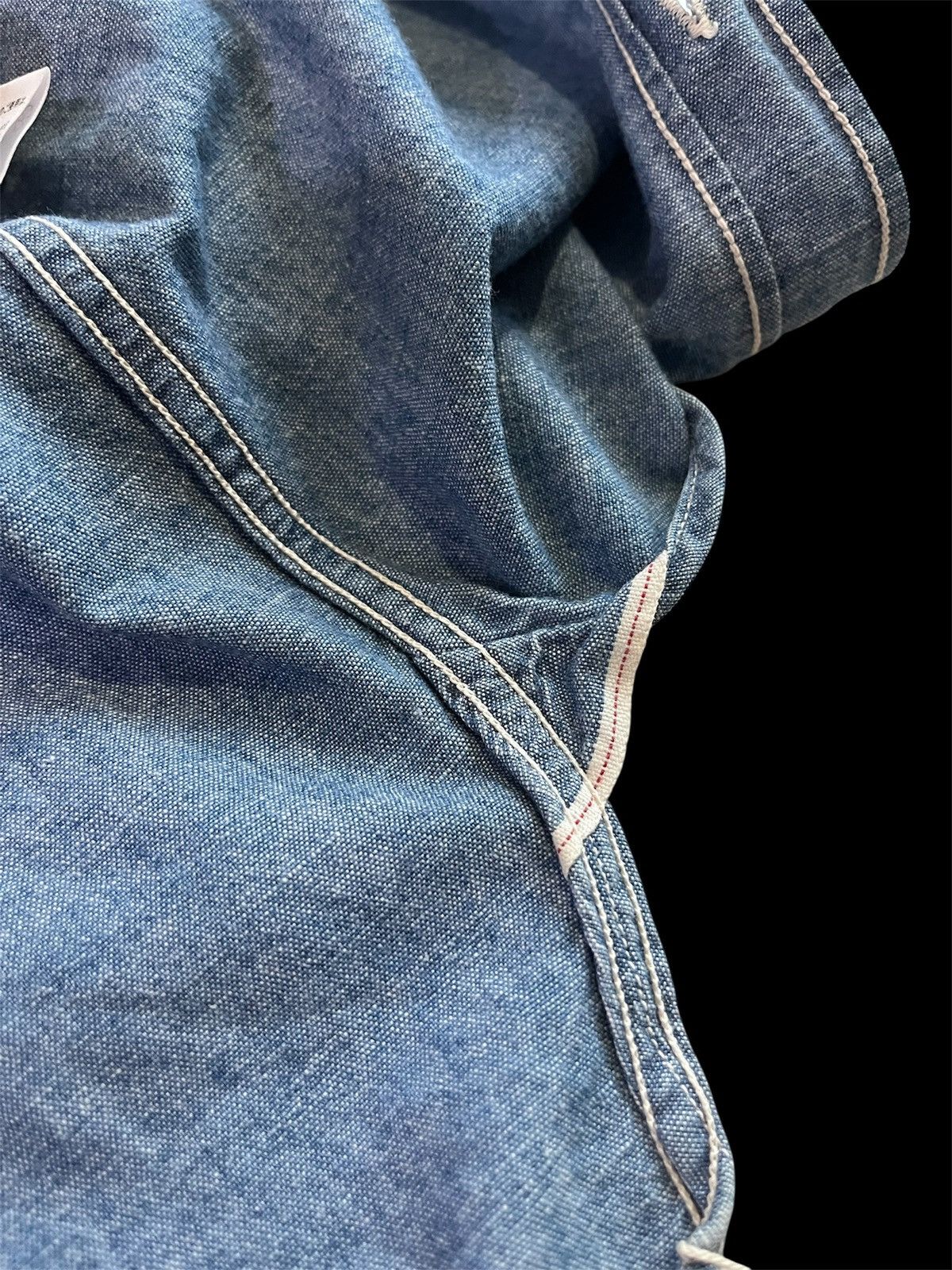 Denime Denime Selvedge Chambray Denim Work Shirt Size US S / EU 44-46 / 1 - 9 Thumbnail