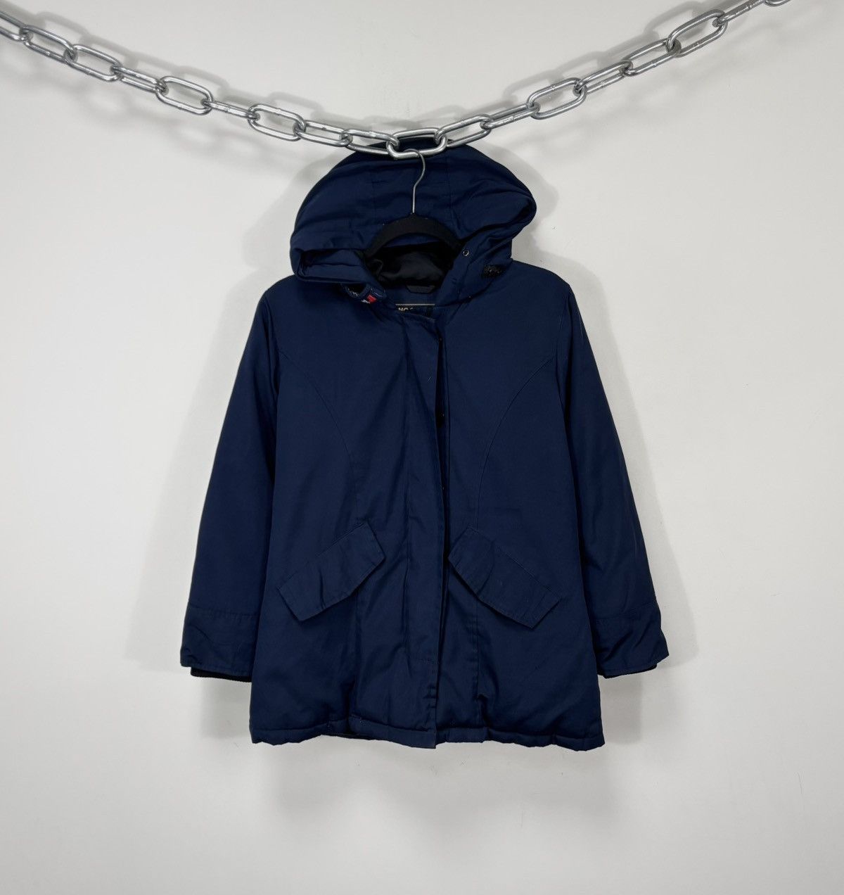 Woolrich Woolen Mills Woolrich Women’s Blue Hooded Down Puffer Jacket Parka Coat Size XS / US 0-2 / IT 36-38 - 1 Thumbnail
