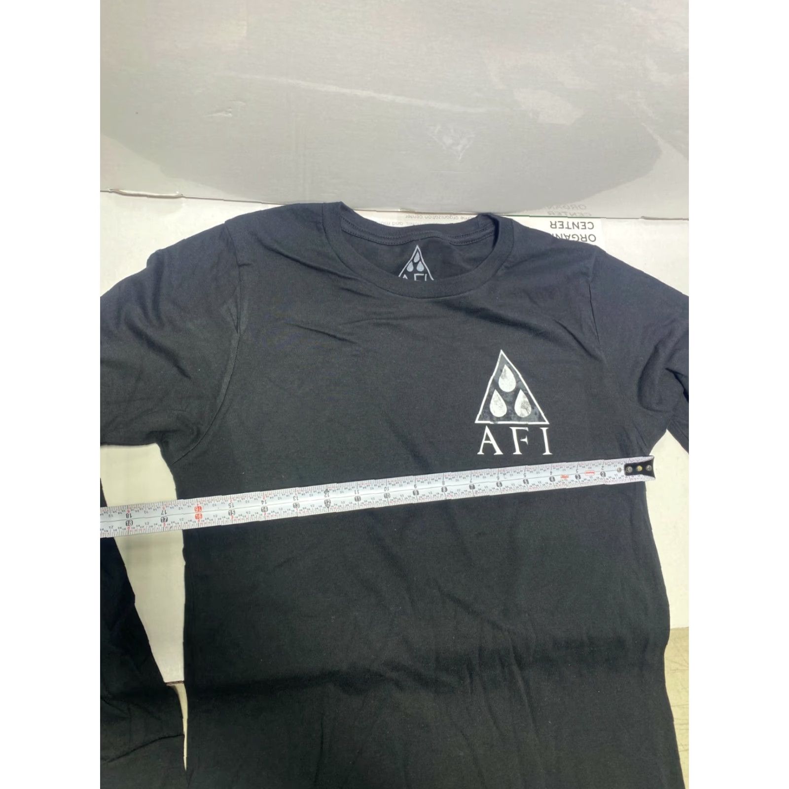 Triangl VINTAGE AFI Blood Album Triangle T-Shirt Black Unisex Adult S Long Sleeve Official Merchandise 2017 Band Size US S / EU 44-46 / 1 - 5 Thumbnail