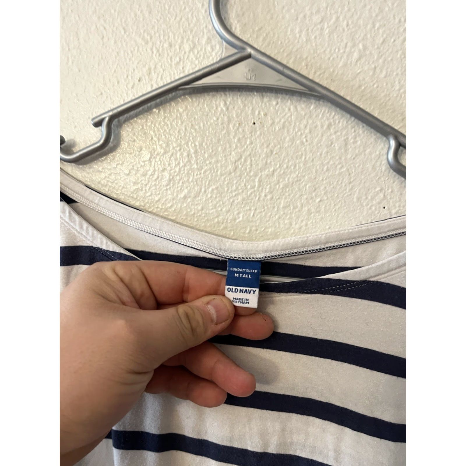 Old Navy Old Navy Women Pajama Top Striped Loose SundaySleep UltraSoft Blue Multicolor M Tall Womens Size M / US 6-8 / IT 42-44 - 3 Thumbnail