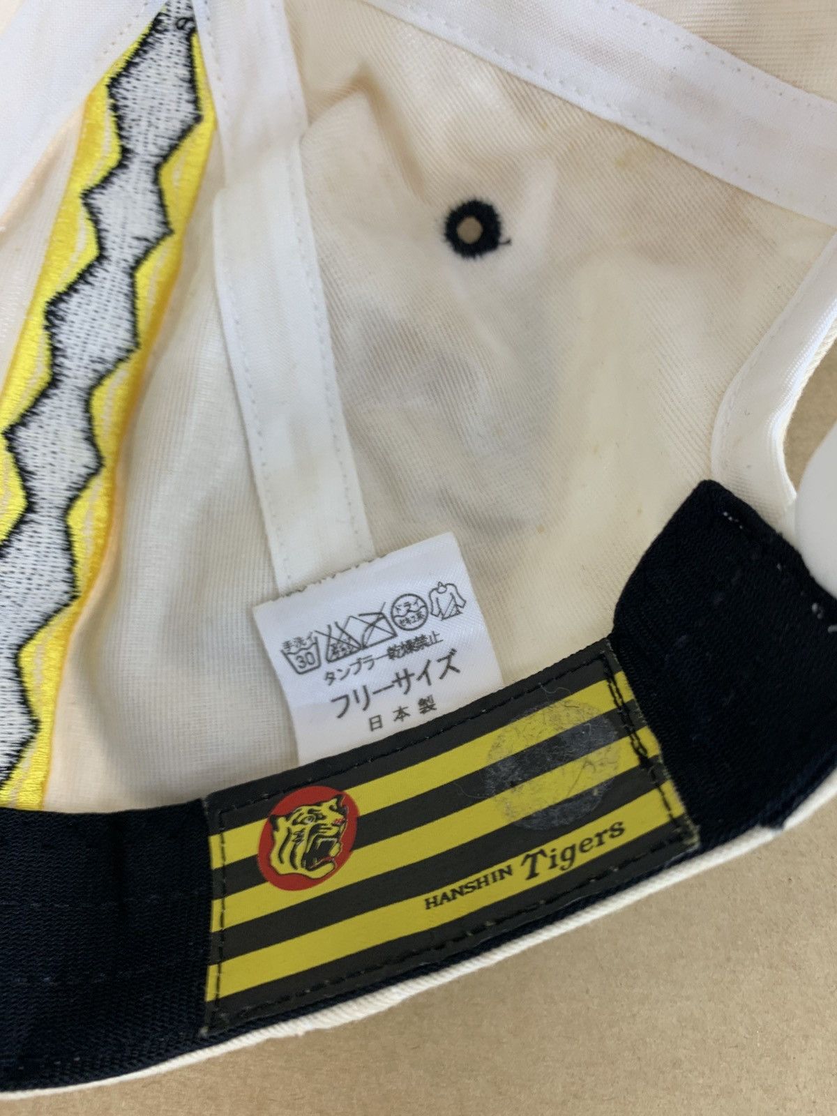 Japanese Brand 90s Hanshin Tiger Professional Baseball Mlb Snap Cap Size ONE SIZE - 6 Thumbnail