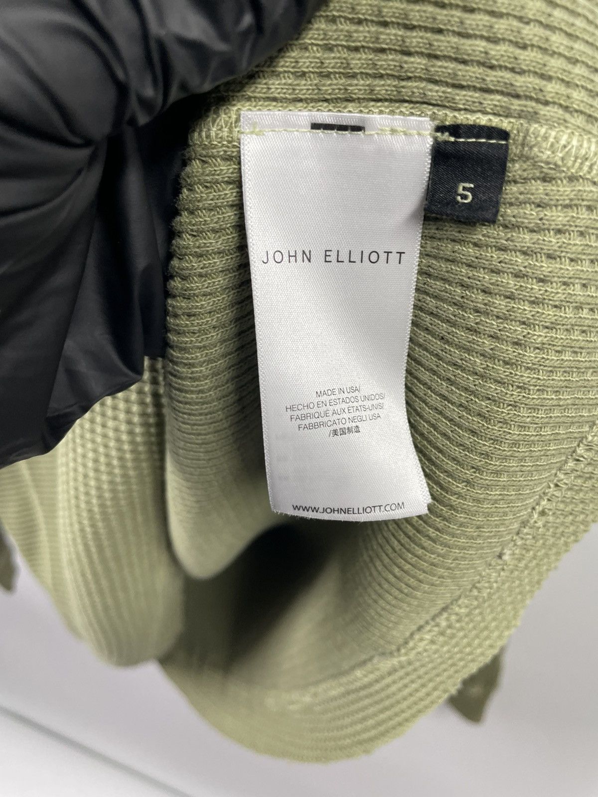 John Elliott John Elliott Folsom Thermal Crew Vintage Uniform Green Shirt Size US XXL / EU 58 / 5 - 5 Thumbnail