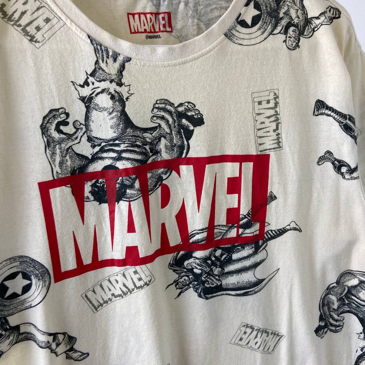 Marvel Comics Marvel Vintage Y2K AOP Multilogo T-Shirt Size US L / EU 52-54 / 3 - 3 Thumbnail
