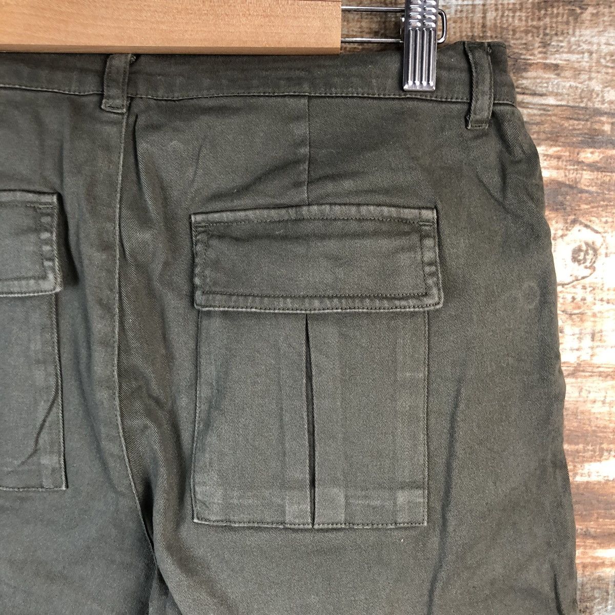 Japanese Brand Denimus Green Cargo Multipocket Pants #A2538 Size US 29 - 20 Thumbnail