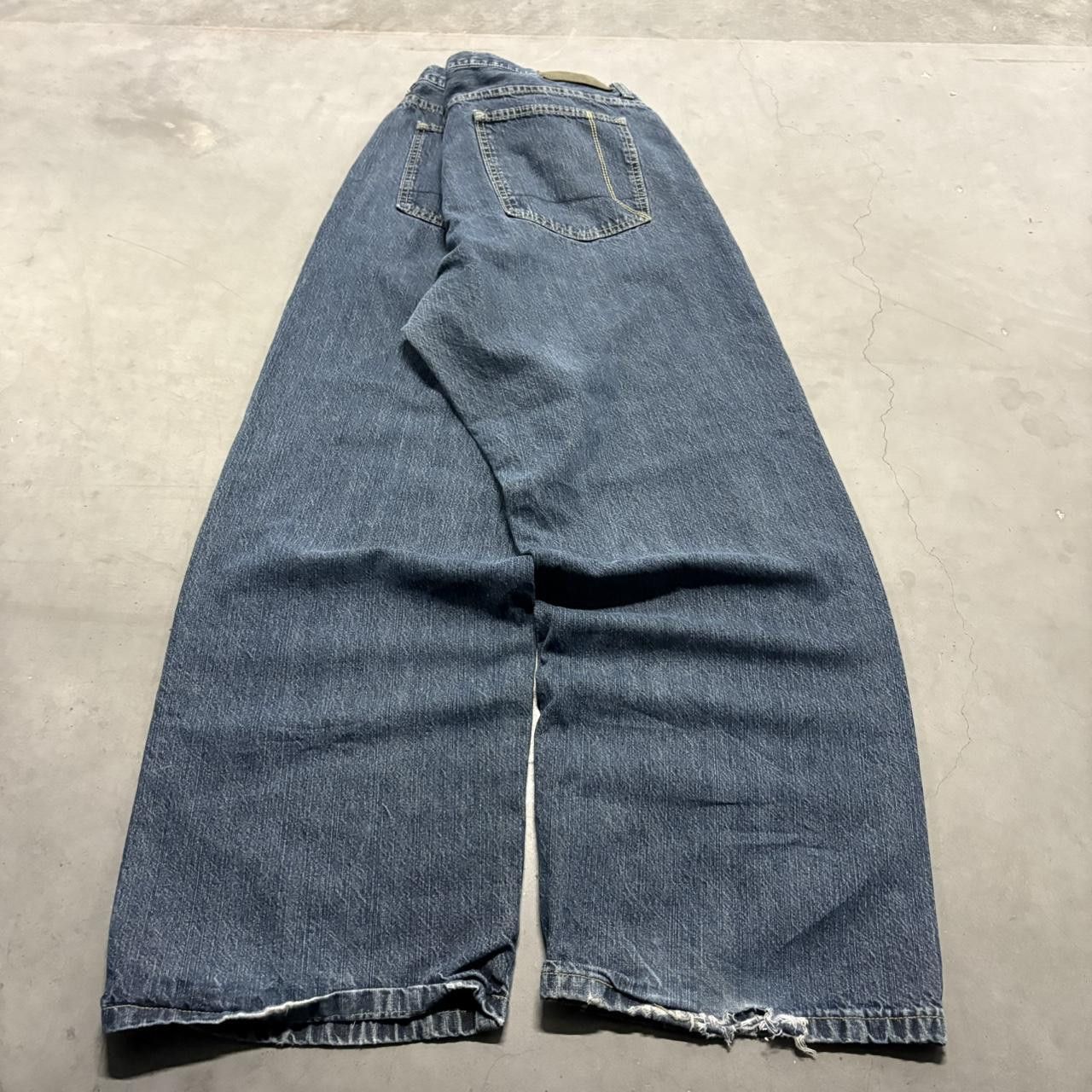 Nautica Crazy Vintage Y2K/2000s Super Baggy Wideleg Nautica Dark Blue Wash Denim Jeans! Size US 40 / EU 56 - 6 Thumbnail