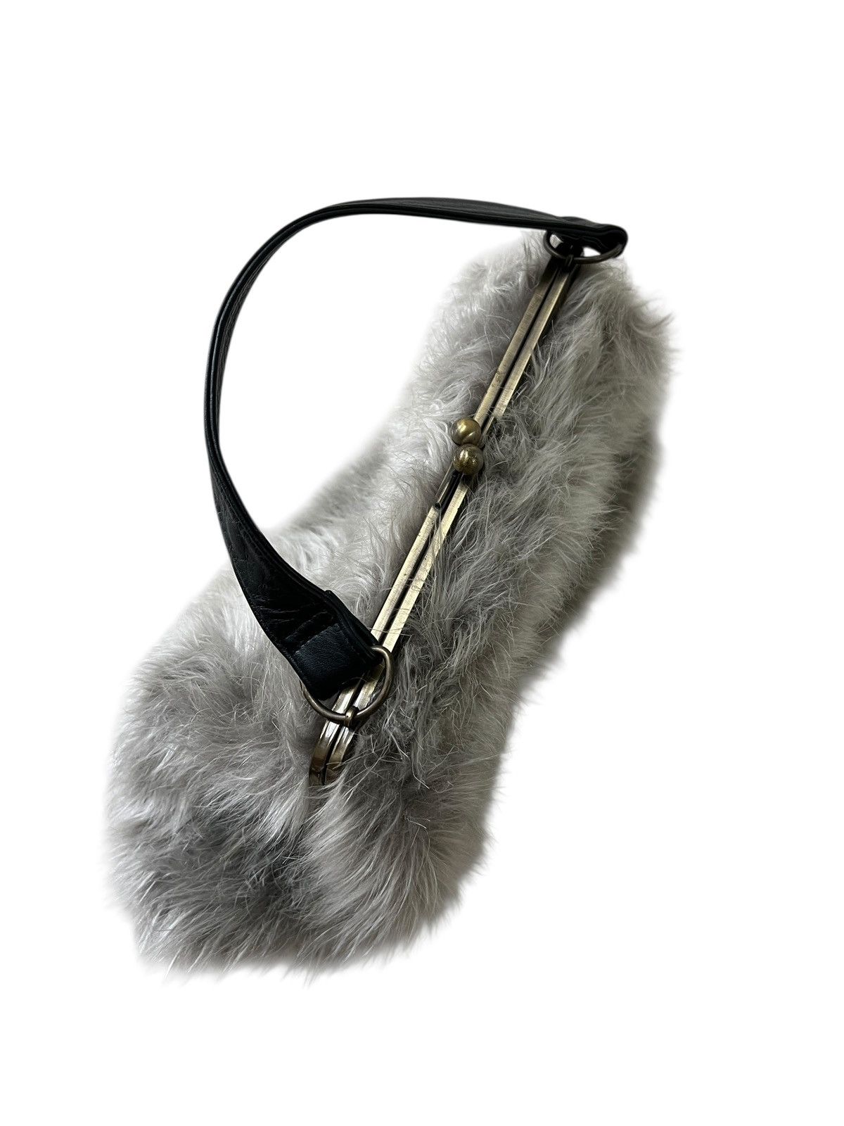 Katharine Hamnett London 1990s Katharine Hamnett London Fur Handle Bag Size ONE SIZE - 13 Thumbnail