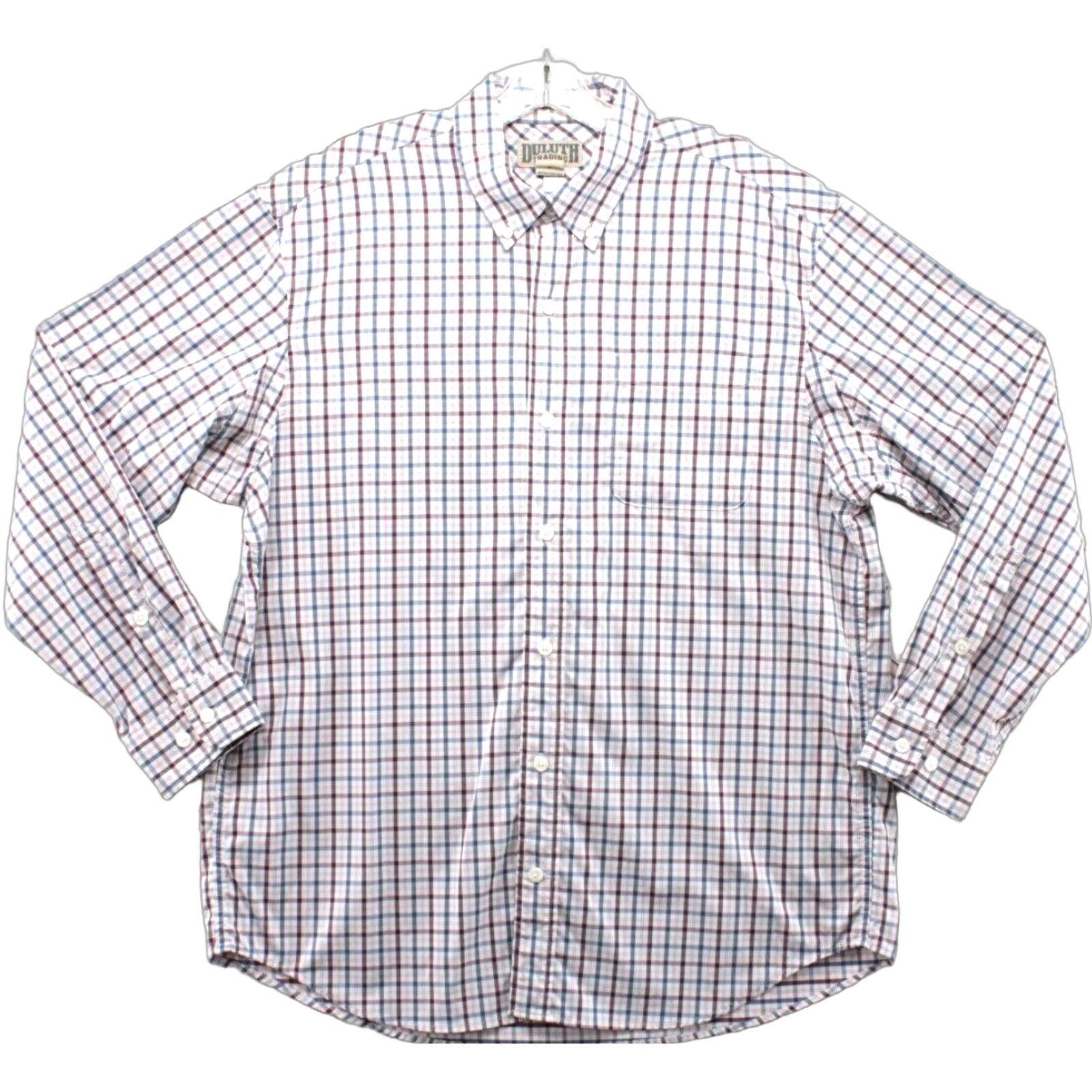 Vintage Duluth Shirt Mens XL White Check Button-Down Performance Long Sleeve Size US XL / EU 56 / 4 - 1 Thumbnail