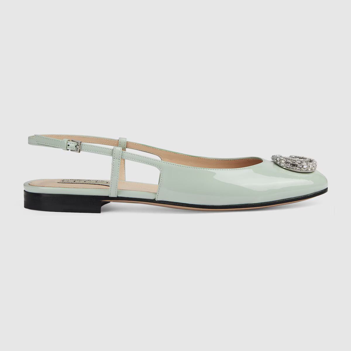 Gucci Gucci Double G Crystal Ballet Flats SIZE 38.5 Size ONE SIZE - 1 Thumbnail