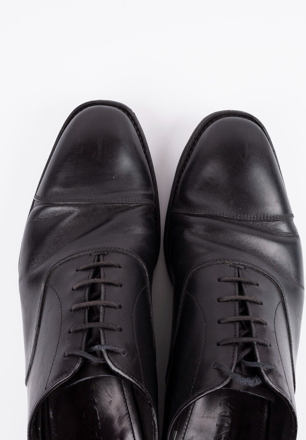 Prada Original Prada Men Shoes Black US8.5 EU41.5 H5152 Size US 8.5 / EU 41-42 - 4 Thumbnail