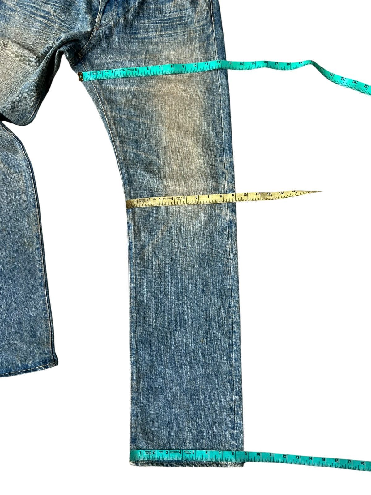 Eternal ETERNAL Japan Buttonfly Distressed Aging Mud Denim Jeans Size US 34 / EU 50 - 5 Thumbnail