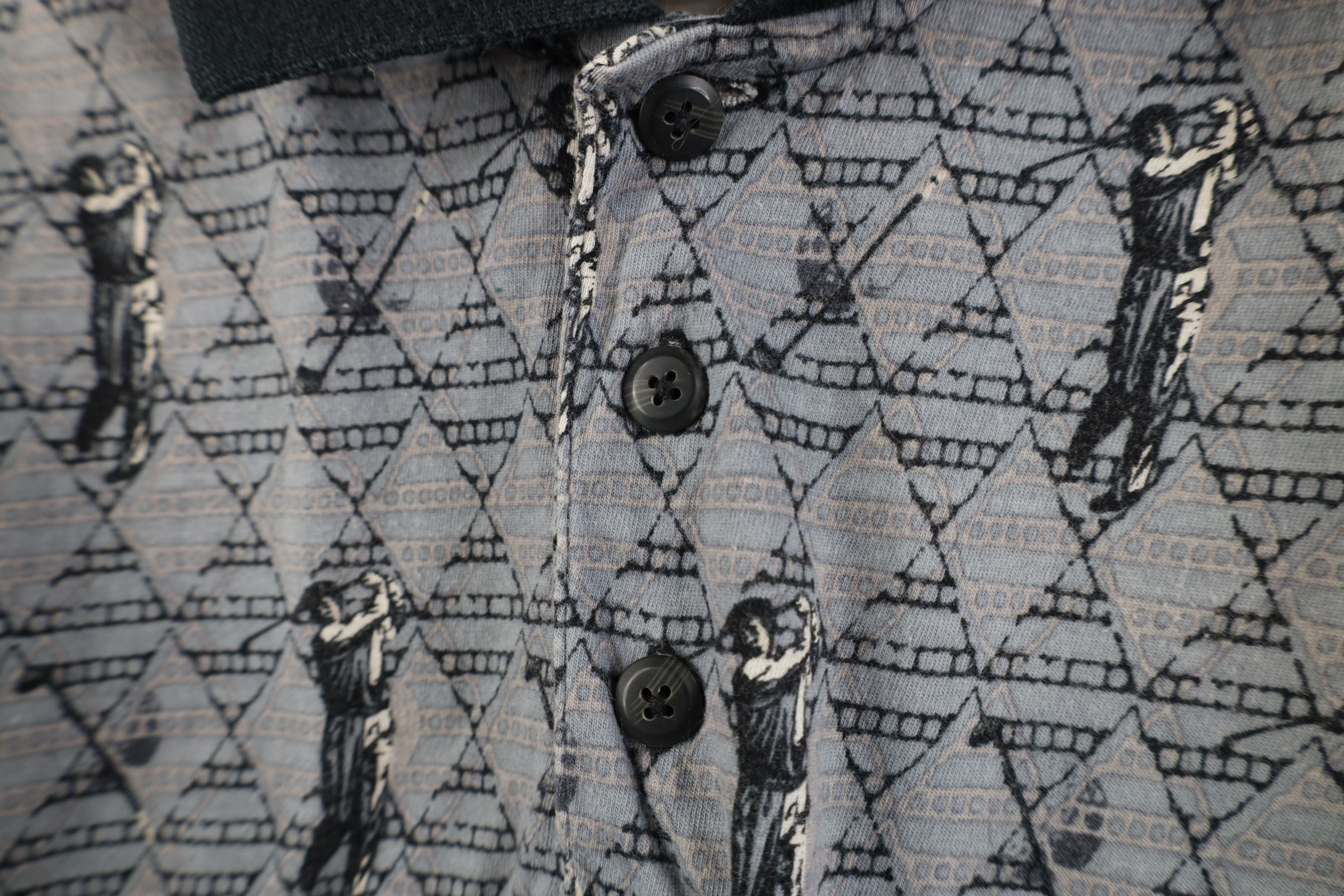 Vintage Vintage 90s Streetwear All Over Print Golf Polo Shirt Size US L / EU 52-54 / 3 - 6 Thumbnail