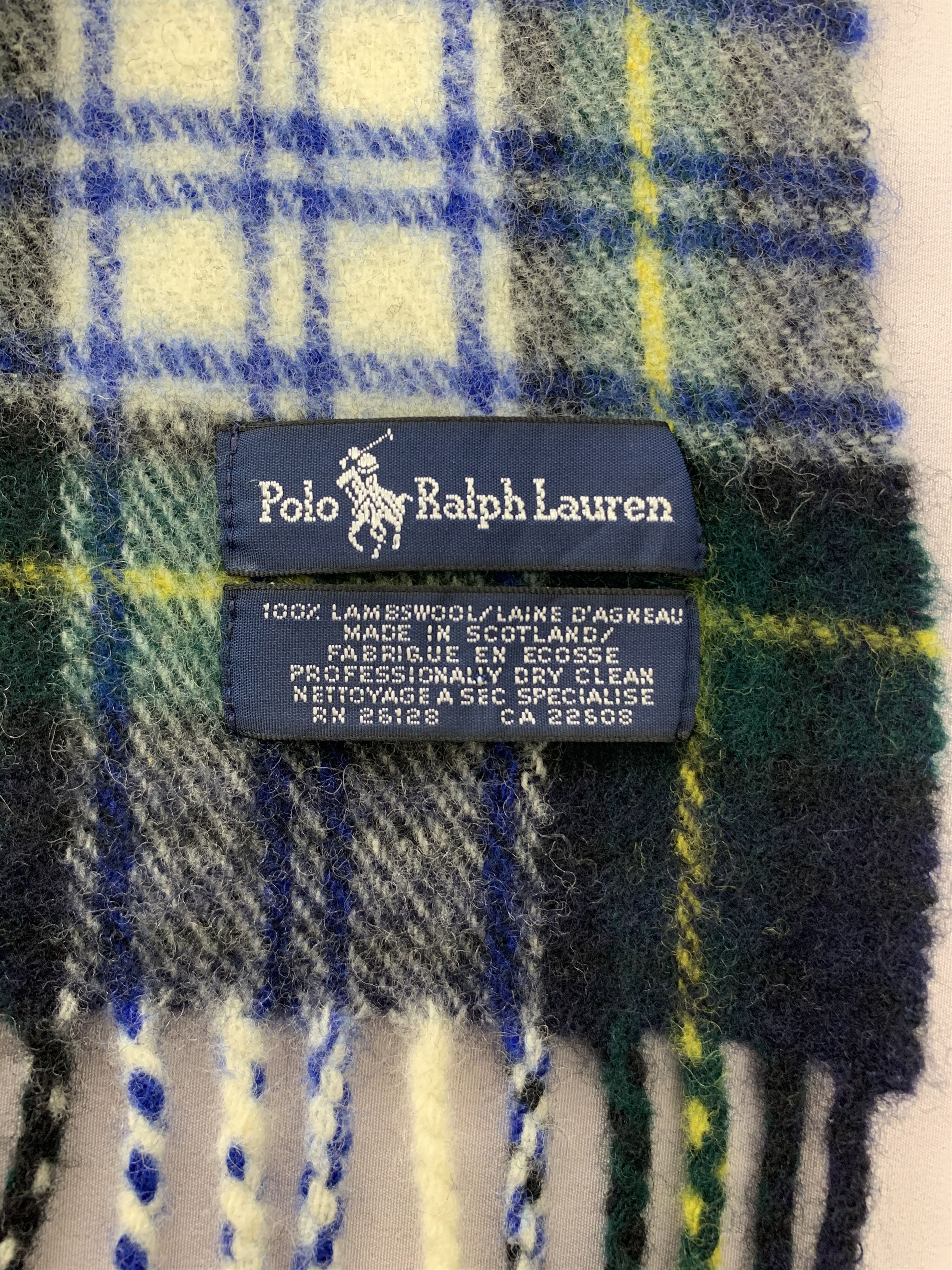 Polo Ralph Lauren Polo Ralph Lauren Scarf Wool Muffler Neck Wrap BL5214 Size ONE SIZE - 4 Thumbnail