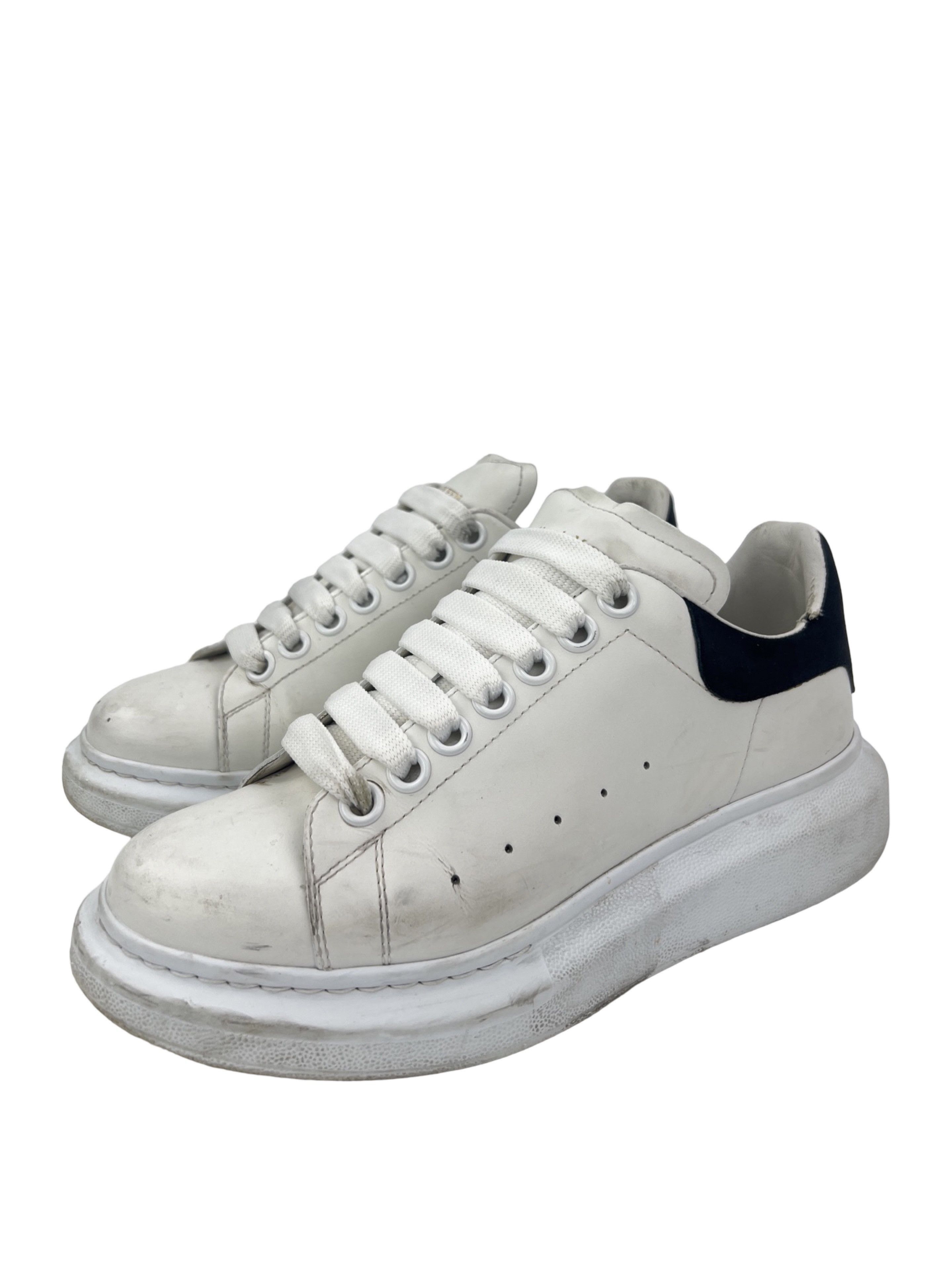 Alexander McQueen Oversized Sneakers White Leather
