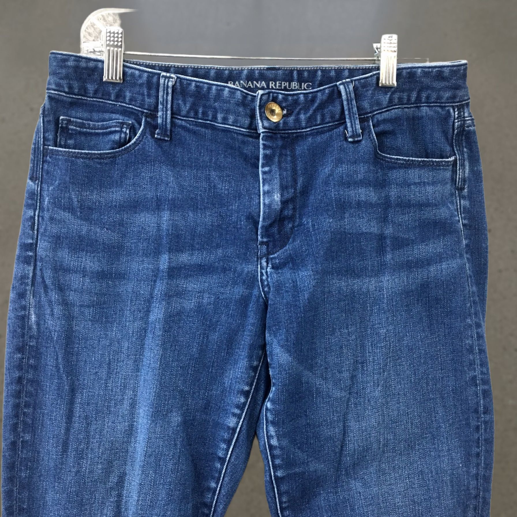 Banana Republic Banana Republic Skinny Denim Jeans Womens 30 Blue 5 Pocket Mid Rise Zip Fly Jeans Size 30" / US 8 / IT 44 - 1 Thumbnail