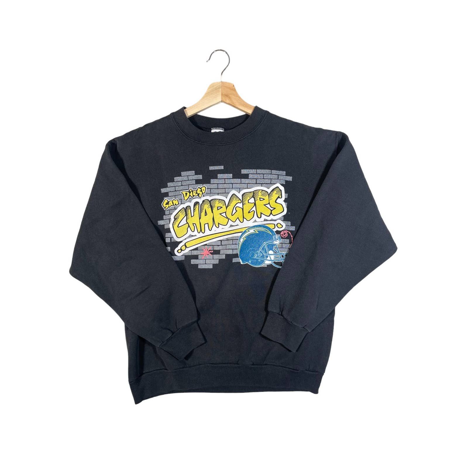 Vintage Vintage 1990's San Diego Chargers Graffiti Crewneck | Grailed