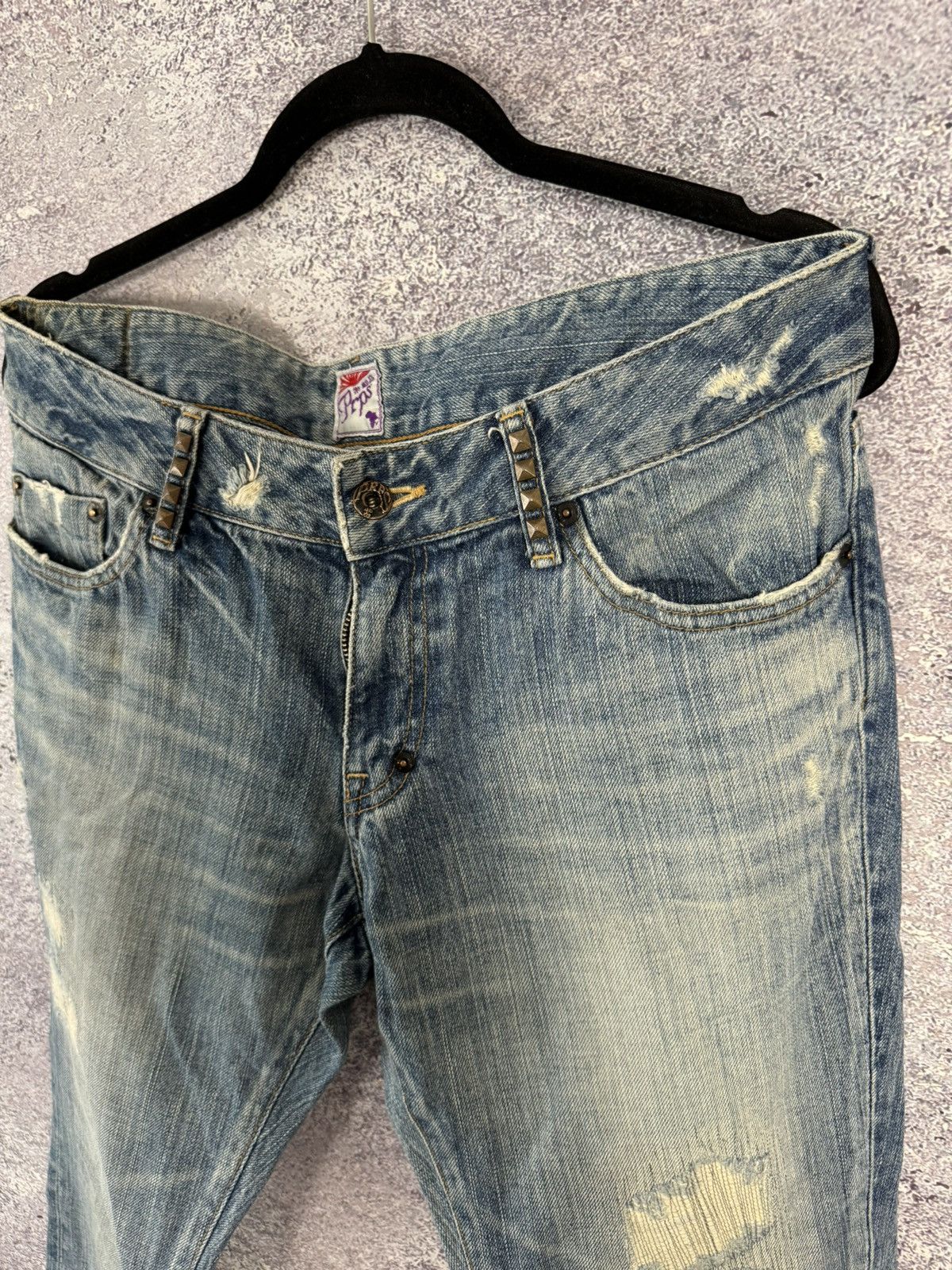 Japanese Brand × Prps × Vintage PRPS JAPAN VINTAGE PURPLE LABEL IMPALA JEANS 30 Distressed Size 30" / US 8 / IT 44 - 12 Thumbnail