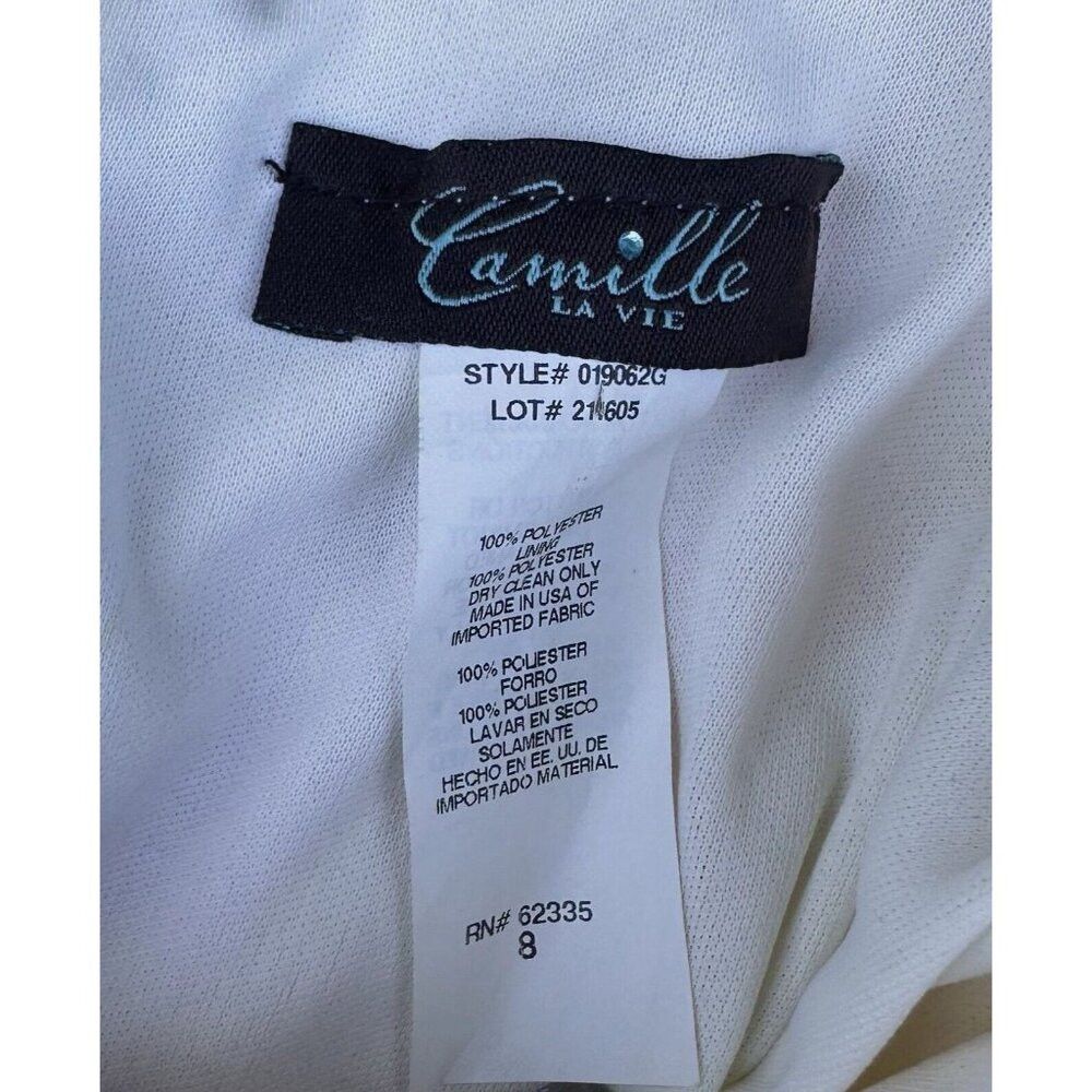 Other Camille La Vie Satin Strappy Padded Bust Maxi Cocktail Dres Size M / US 6-8 / IT 42-44 - 5 Thumbnail