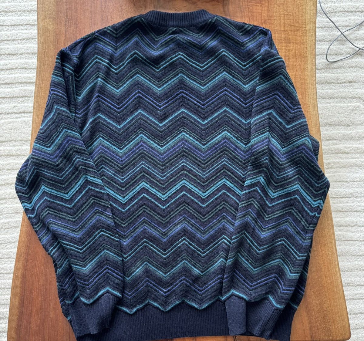 Missoni Missoni sweater size 54 chevron pattern Size US L / EU 52-54 / 3 - 2 Thumbnail