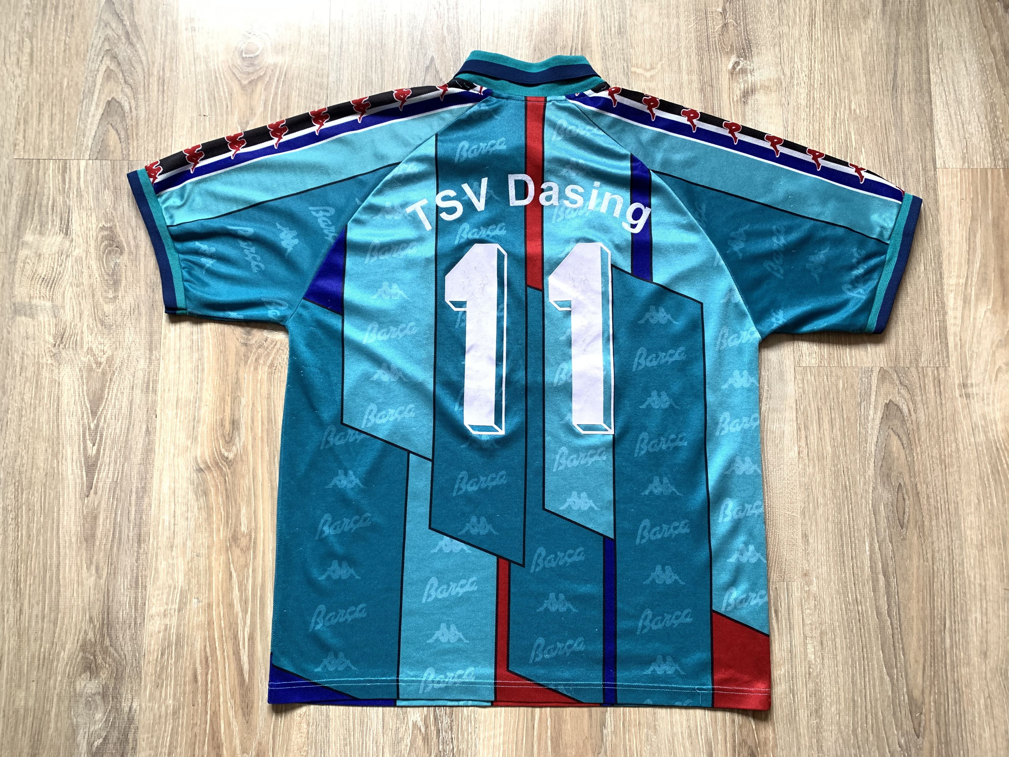 Kappa Rare Kappa Barcelona Away Shirt #11 TSV Dasing Size US XL / EU 56 / 4 - 2 Thumbnail