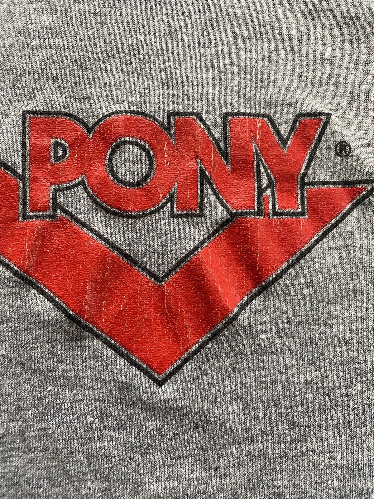 PONY Vintage 80’s Pony Grey Single Stitch Tee Size US XXS / EU 40 - 3 Thumbnail
