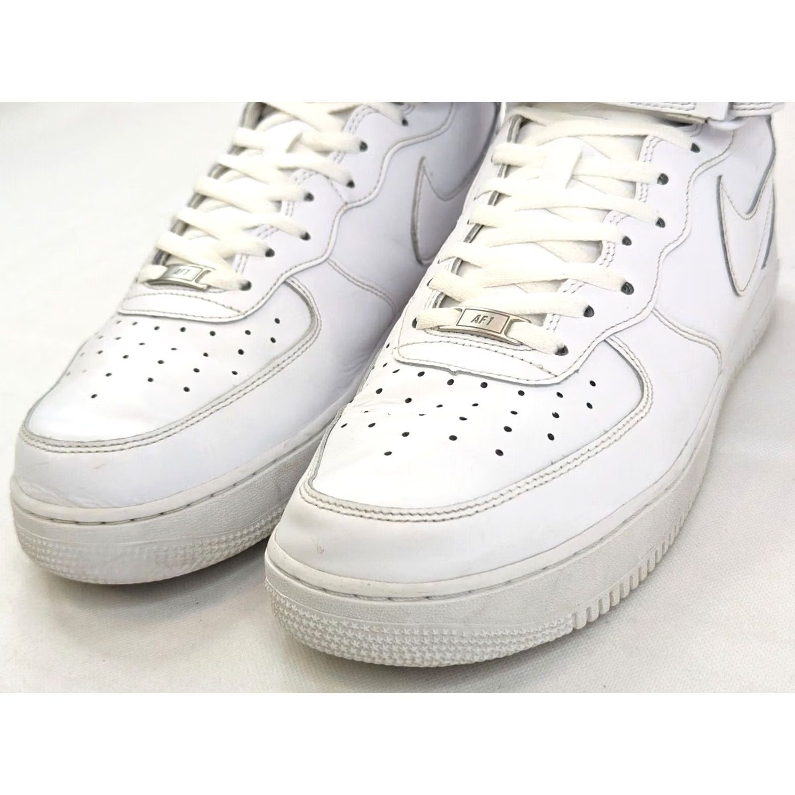 Nike Nike Air Force 1 Mid Triple White Men 13 Classic Sneakers 315123 Mid Top Size US L / EU 52-54 / 3 - 3 Thumbnail