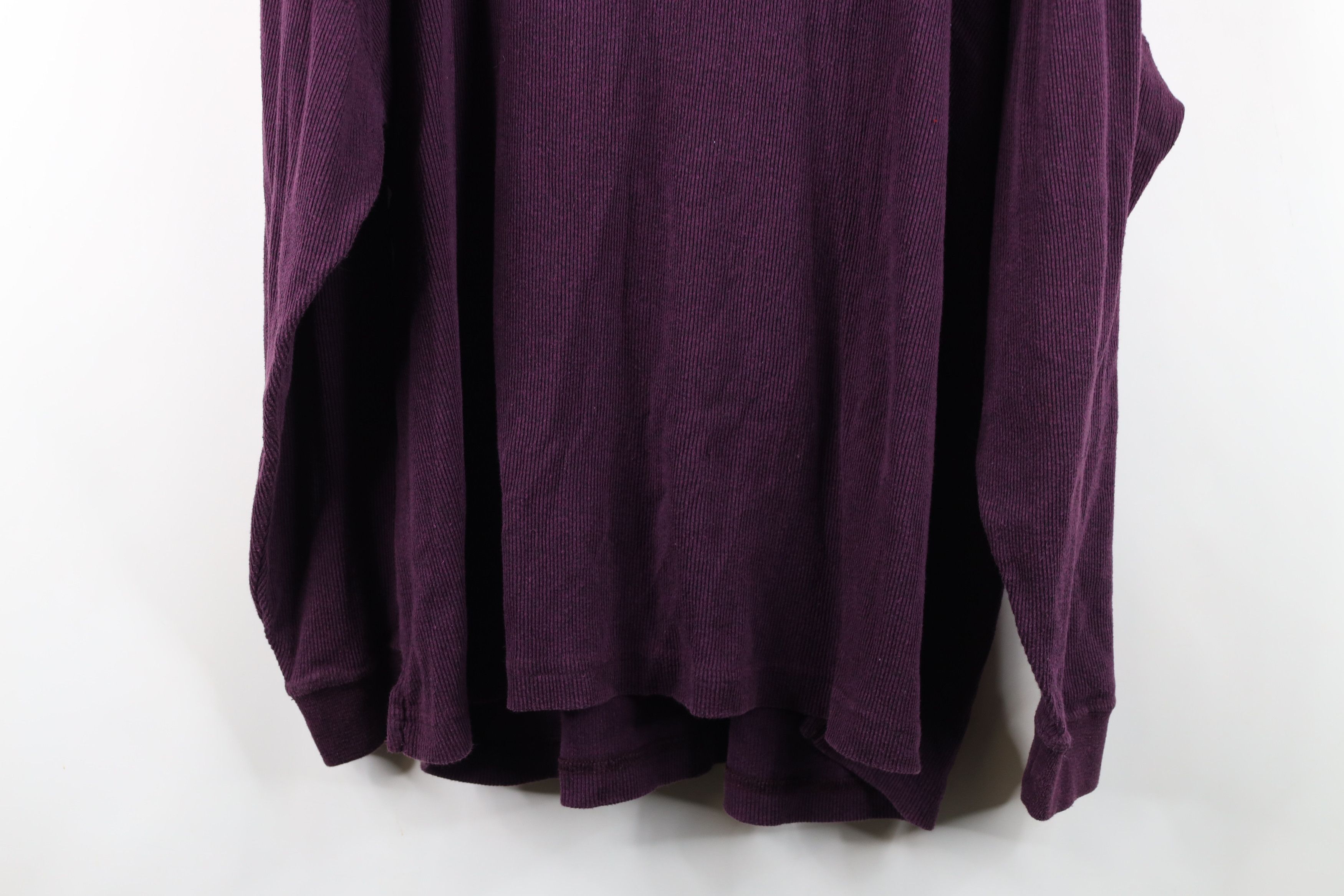 Vintage Vintage 90s Streetwear Thermal Ribbed Knit Henley T-Shirt Size US L / EU 52-54 / 3 - 12 Thumbnail