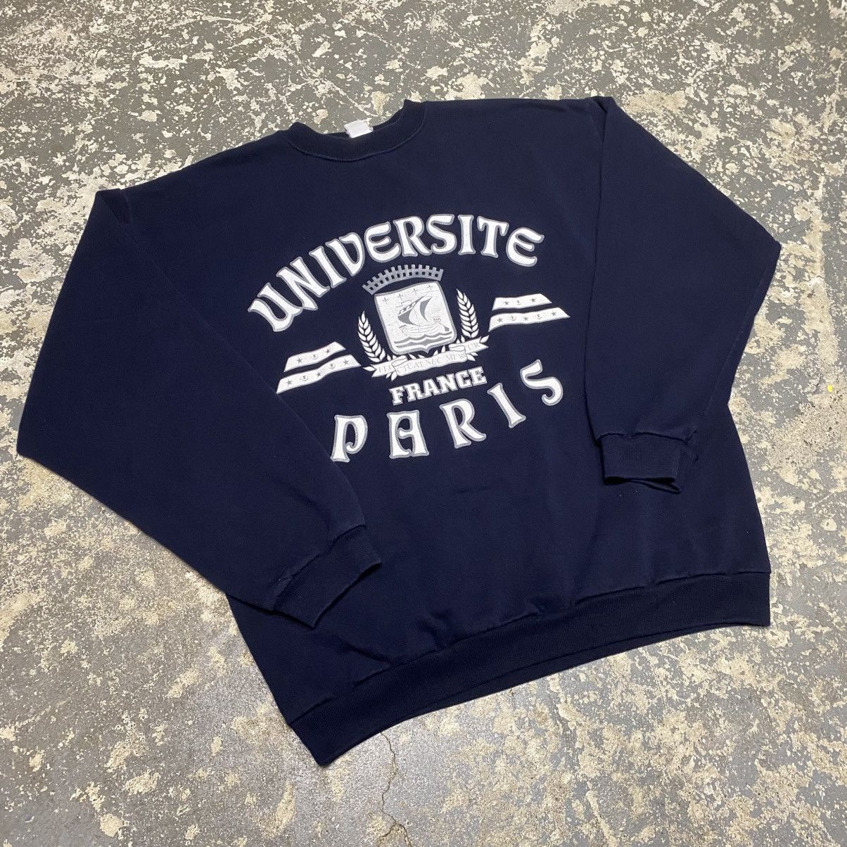 Other Vintage Universite France Paris School College Hoodie Sweat Size US L / EU 52-54 / 3 - 10 Thumbnail