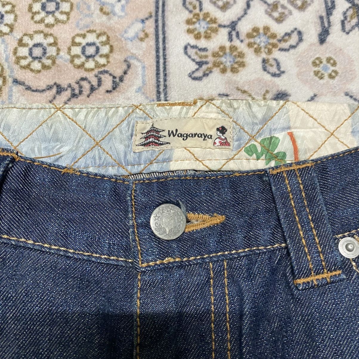 Karakuri Tamashii WAGARAYA Japan Motive Denim Jeans Size US 34 / EU 50 - 19 Thumbnail