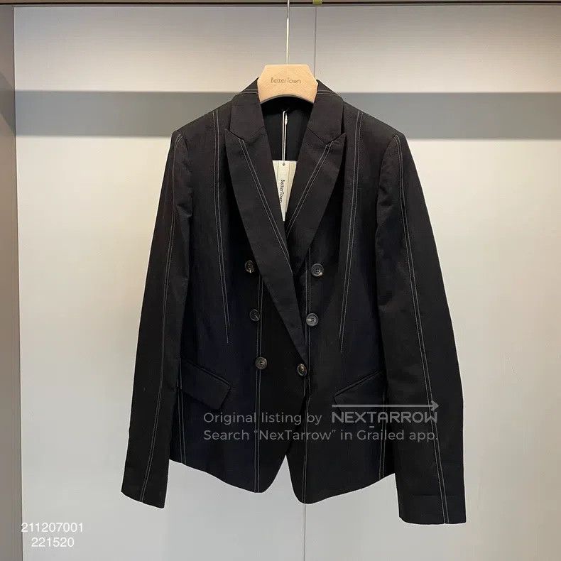 Brunello Cucinelli Brunello Cucinelli Beaded New Wool Linen Suit Jacket Size XS / US 0-2 / IT 36-38 - 1 Thumbnail