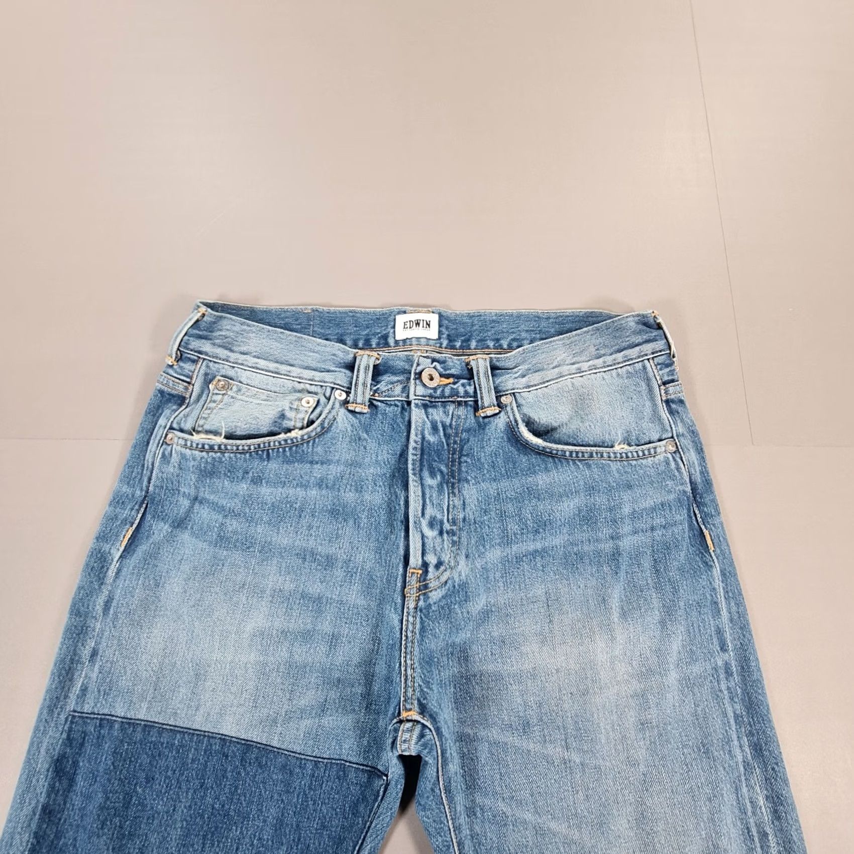 Edwin Edwin Jeans Blue W33 L32 Slim Fit Japanese Denim Selvedge 5-Pocket Mens Tapered Regular Size US 33 - 4 Thumbnail