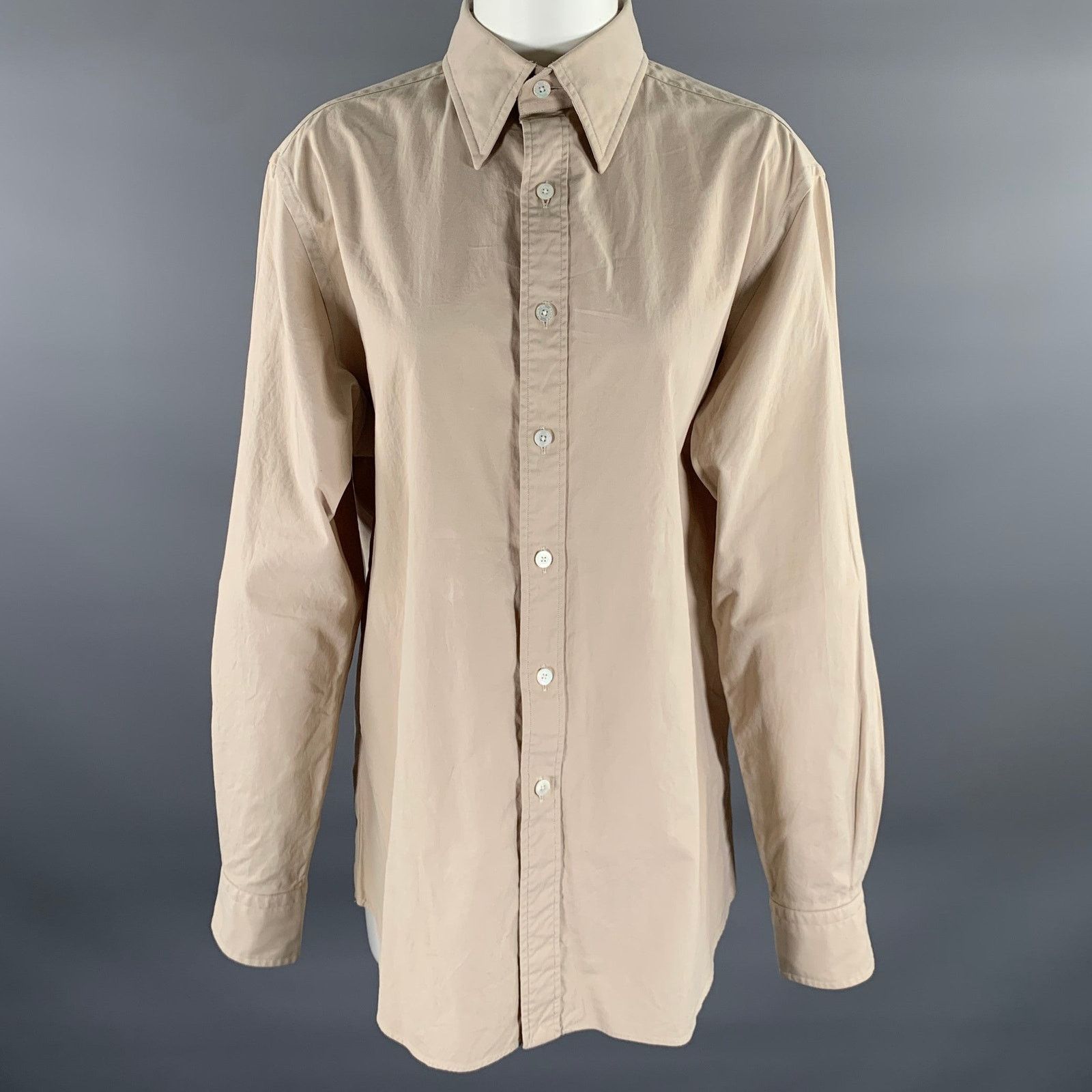 Hamilton HAMILTON Size M Khaki Long Sleeve Long Sleeve Shirt Size US M / EU 48-50 / 2 - 1 Thumbnail