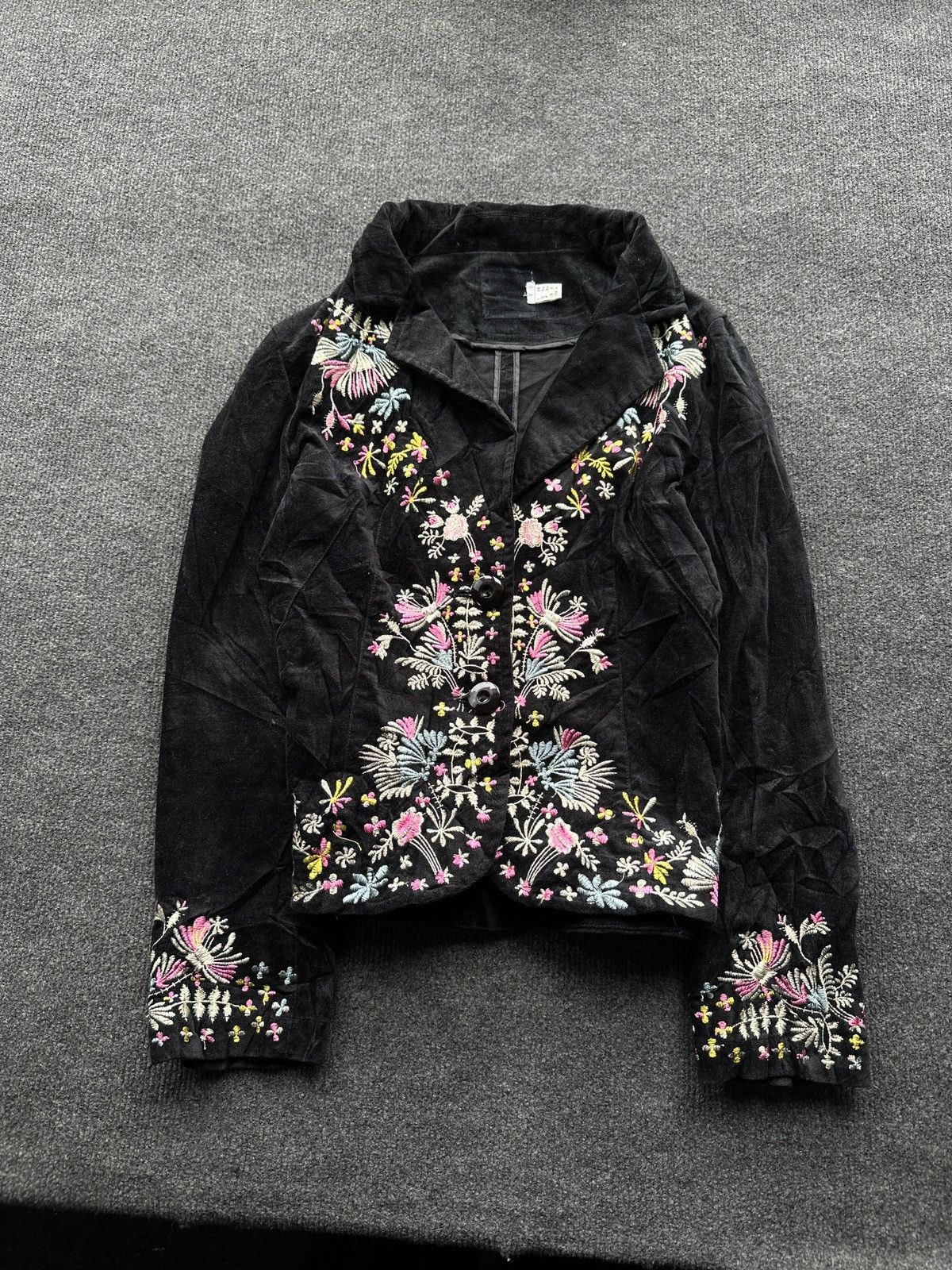 Moschino ARCHIVE 🚨 WOMEN MOSCHINO BLACK OVERLOGO FLOWERS LUXURY VNTG Size S / US 4 / IT 40 - 1 Thumbnail