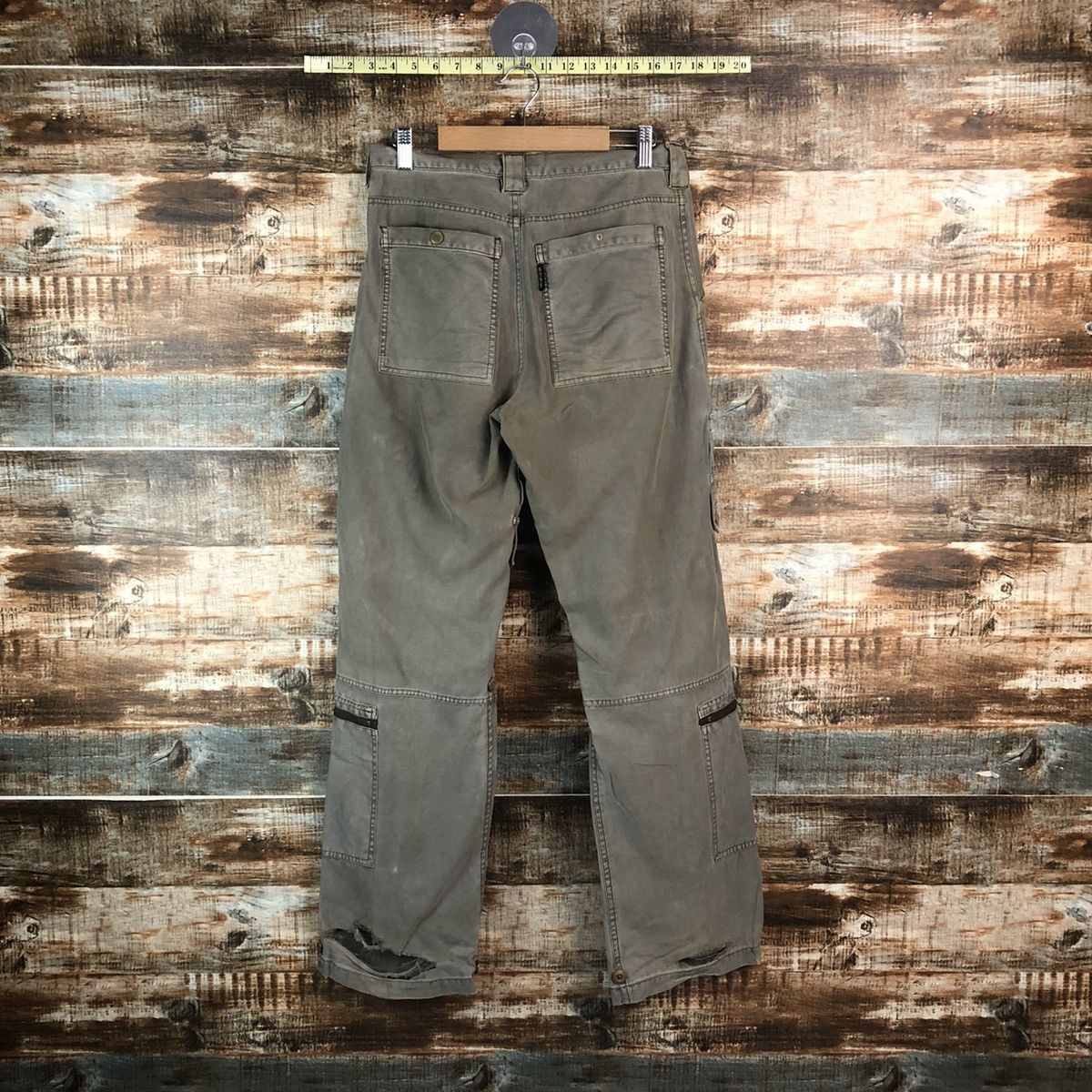 Japanese Brand DL Rescue World Gray Cargo Multipocket Pants #C666 Size US 27 - 15 Thumbnail