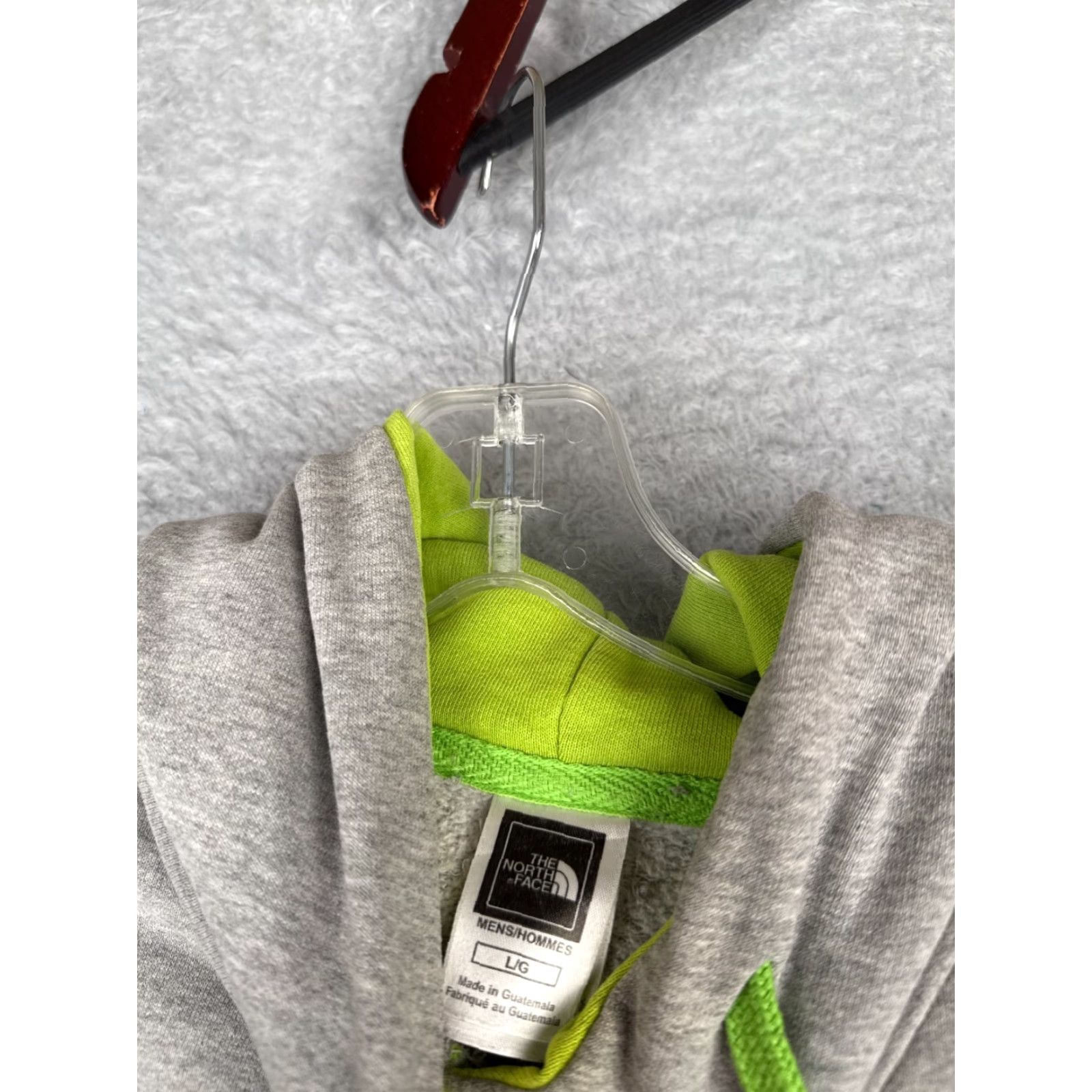 The North Face The North Face Hoodie Men L Gray Cotton Blend Jersey Logo Pullover Lightweight Sports Classic Mens Size US L / EU 52-54 / 3 - 7 Thumbnail