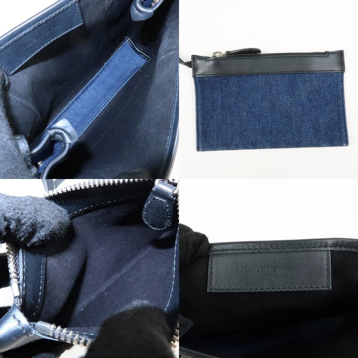 Balenciaga Balenciaga Cabas Denim Tote Blue Size ONE SIZE - 7 Thumbnail