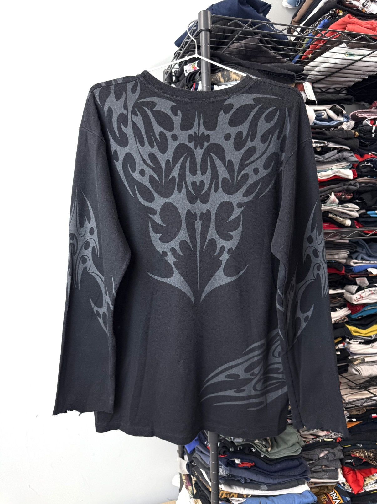 Other Y2K Vintage Anarchy Gothic Vikings Nord Symbols Longsleeve Size US L / EU 52-54 / 3 - 1 Thumbnail