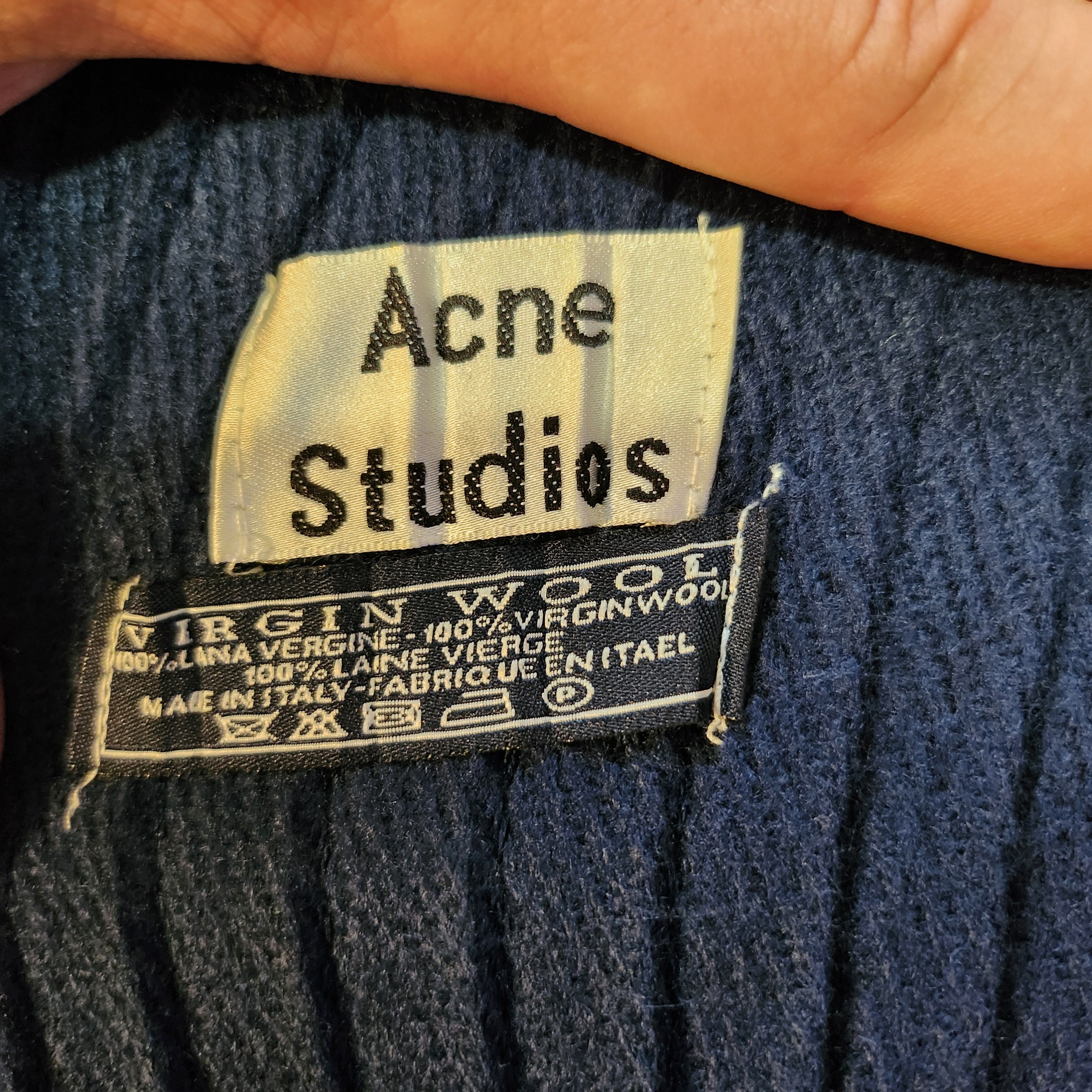 Acne Studios Acne Studios Big 100% Virgin Wool Scarf Size ONE SIZE - 4 Thumbnail