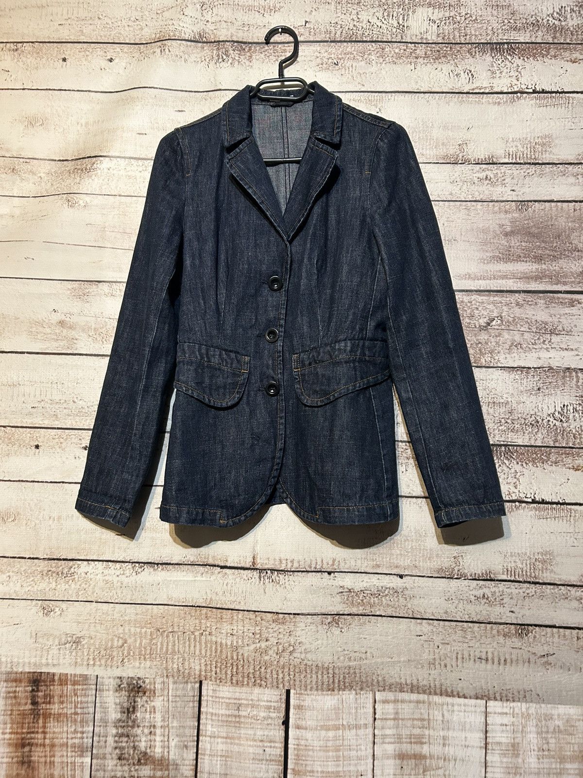 image of Miu Miu Jacket in Navy, Women's (Size Small)