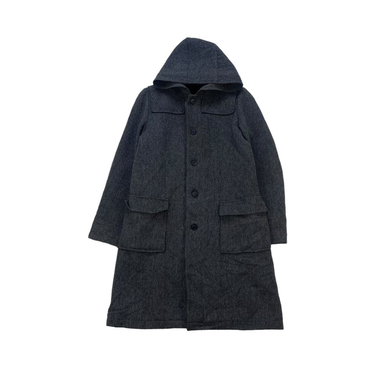 A.P.C. × Autumn Cashmere 💥Vintage Apc Herringbone Hooded Jacket Size M / US 6-8 / IT 42-44 - 1 Thumbnail