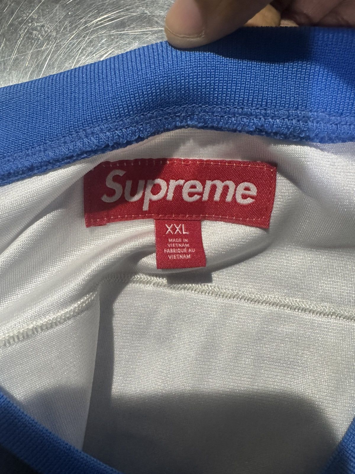 Supreme Supreme Find God Jersey White Size US XXL / EU 58 / 5 - 7 Thumbnail