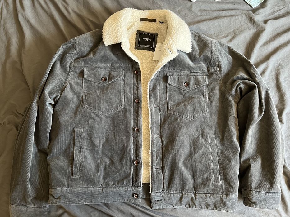 Todd Snyder TODD SNYDER ITALIAN SHERPA LINED CORDUROY DYLAN JACKET ...