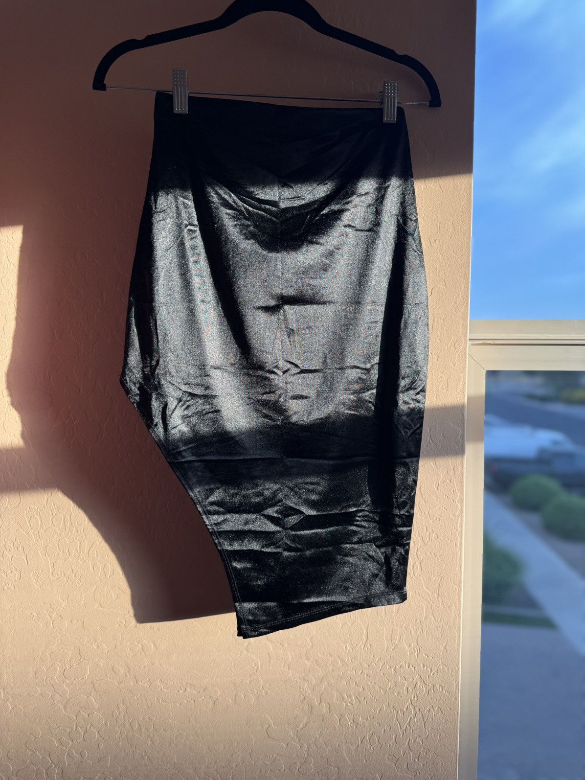 Almost Famous Almost Famous Asymmetrical Shimmer Skirt – Size S Size 28" / US 6 / IT 42 - 3 Thumbnail