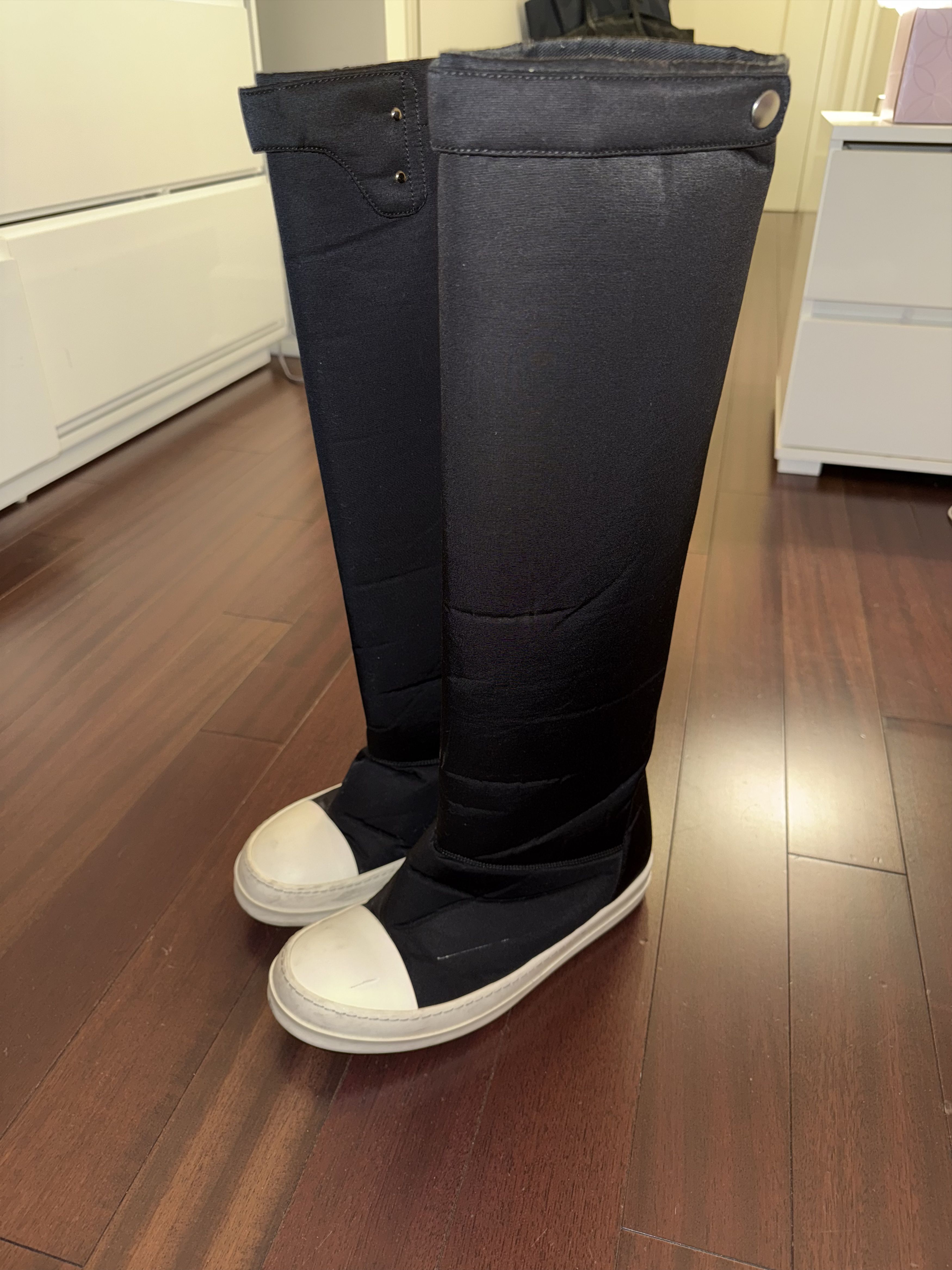 Rick Owens Drkshdw Rick Owens DRKSHDW Elefant Boots - Black Size US 12 / IT 42 - 2 Thumbnail