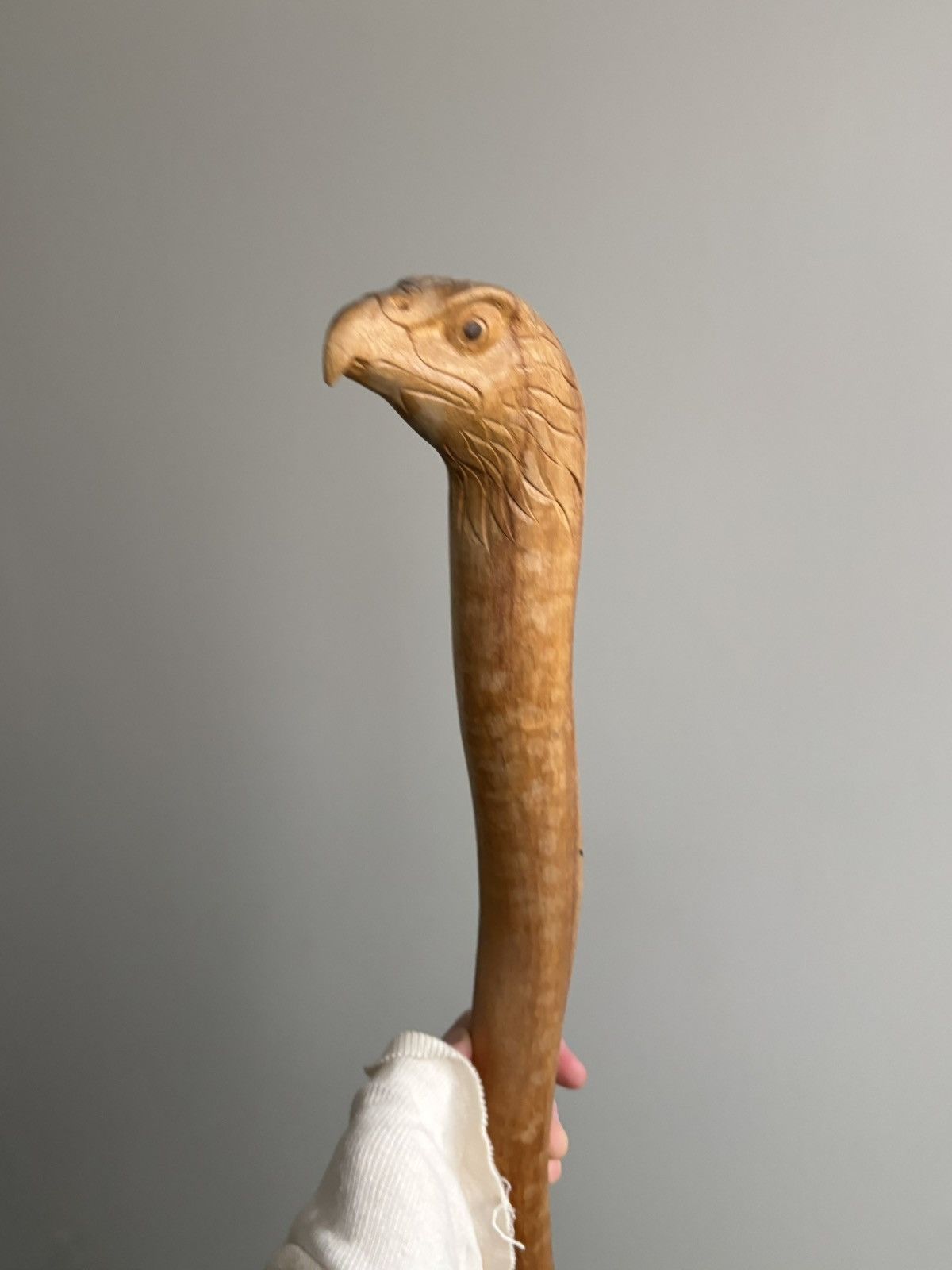 Harley Davidson × Vintage Vintage Wood Cane Hand Carved Eagle 1970s Walking Stick Size ONE SIZE - 6 Thumbnail