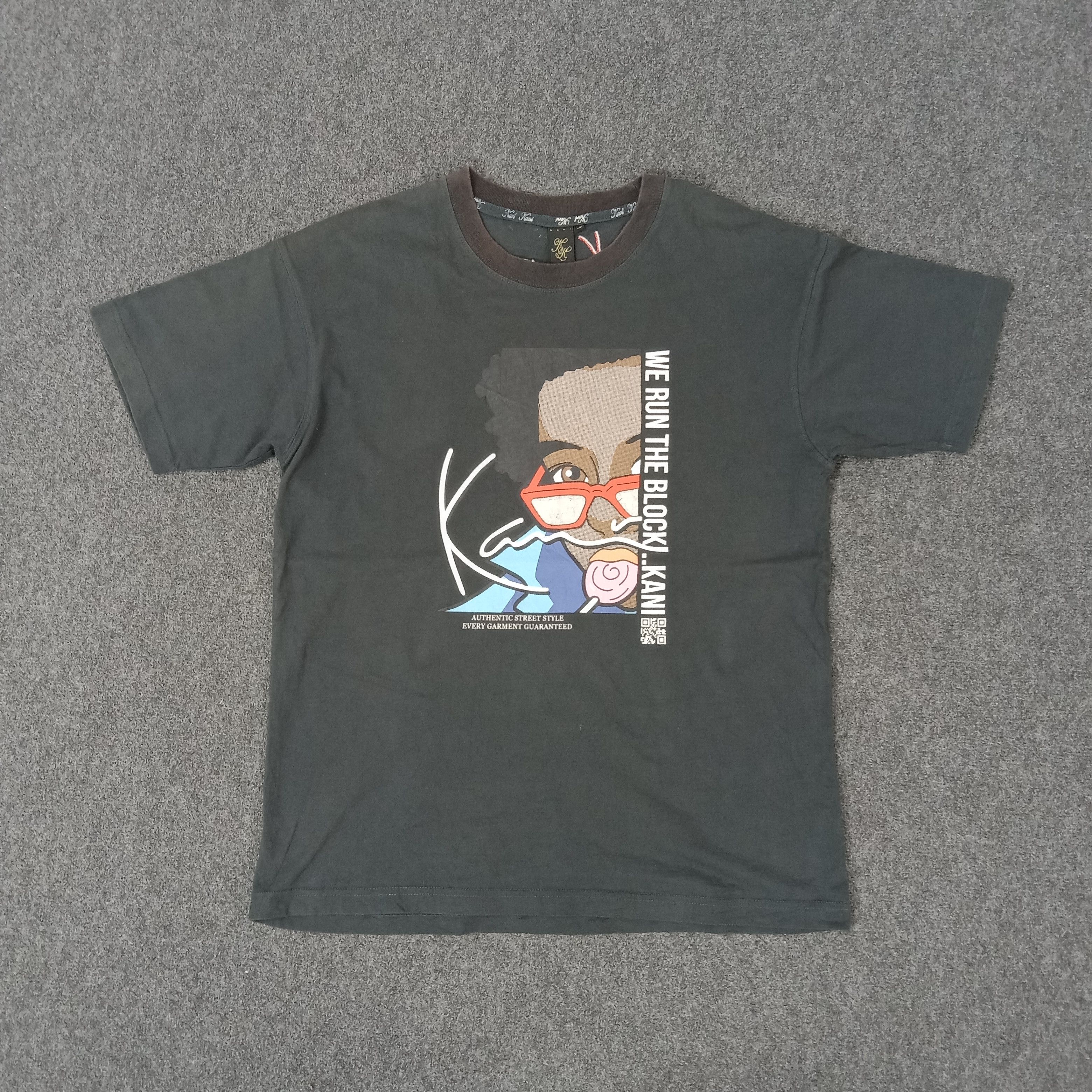 Karl Kani × Vintage Kani We Run The Block Streetwear Style Tshirt Size US M / EU 48-50 / 2 - 1 Thumbnail