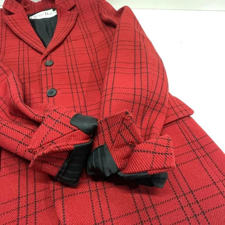 Dior Dior Red Plaid Long Sleeve Jacket 0079-2507 Size M / US 6-8 / IT 42-44 - 7 Thumbnail