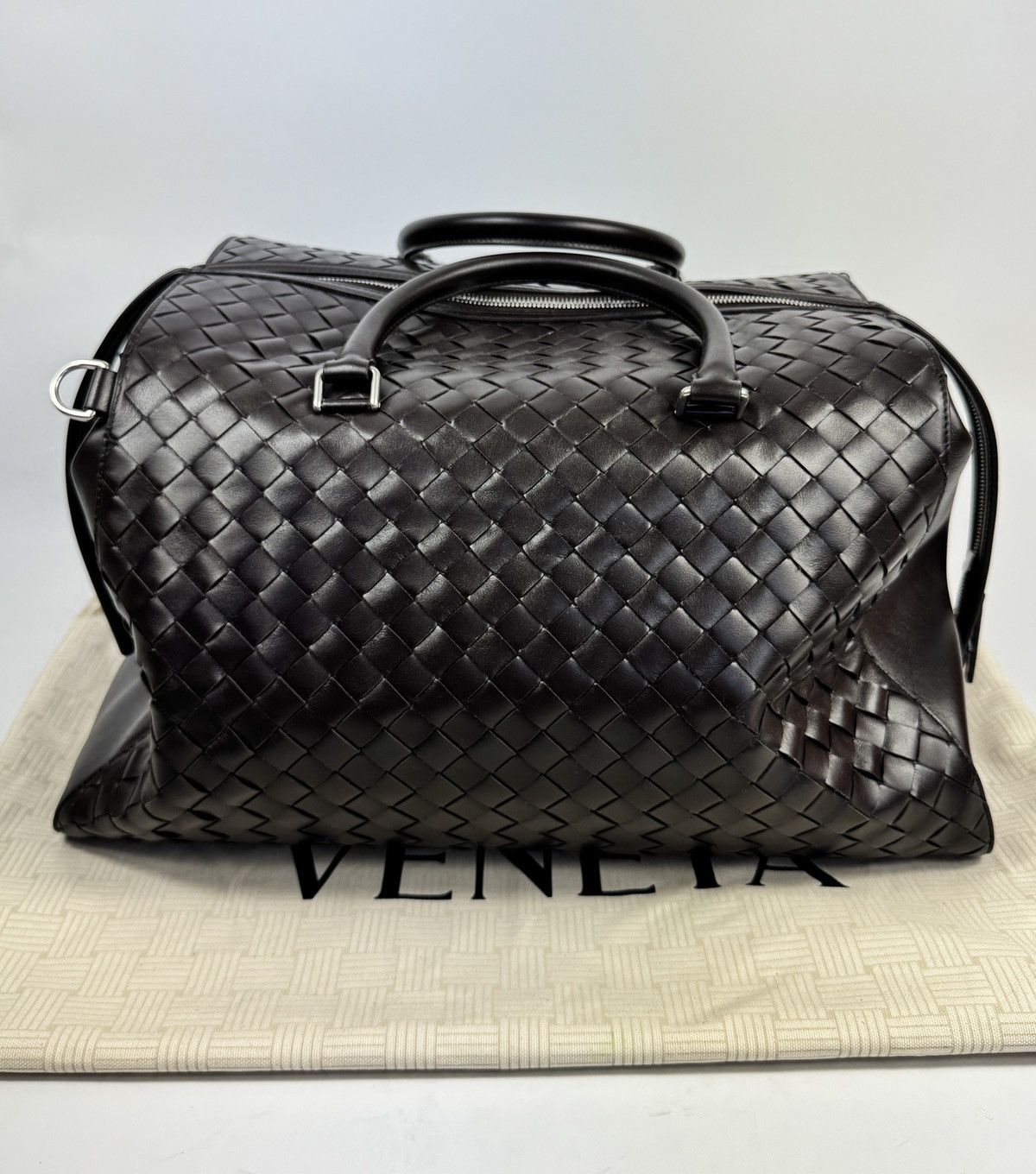 Bottega Veneta INTRECCIATO LEATHER DUFEL BAG Size ONE SIZE - 1 Thumbnail